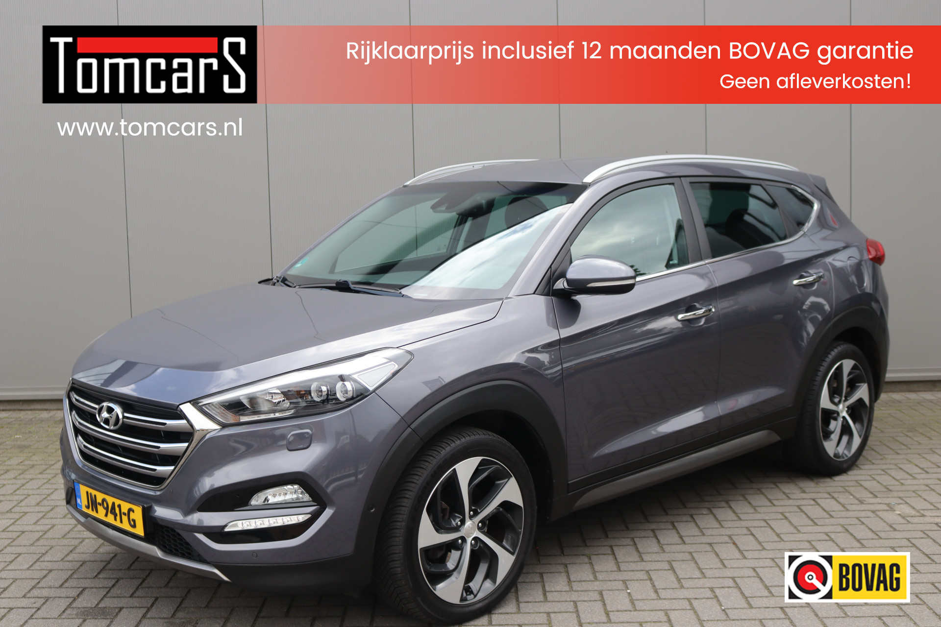 Hyundai Tucson 1.6 T-GDi Premium 4WD Automaat Navigatie/Camera/Cruise-control/Leder 2016 - voorkant
