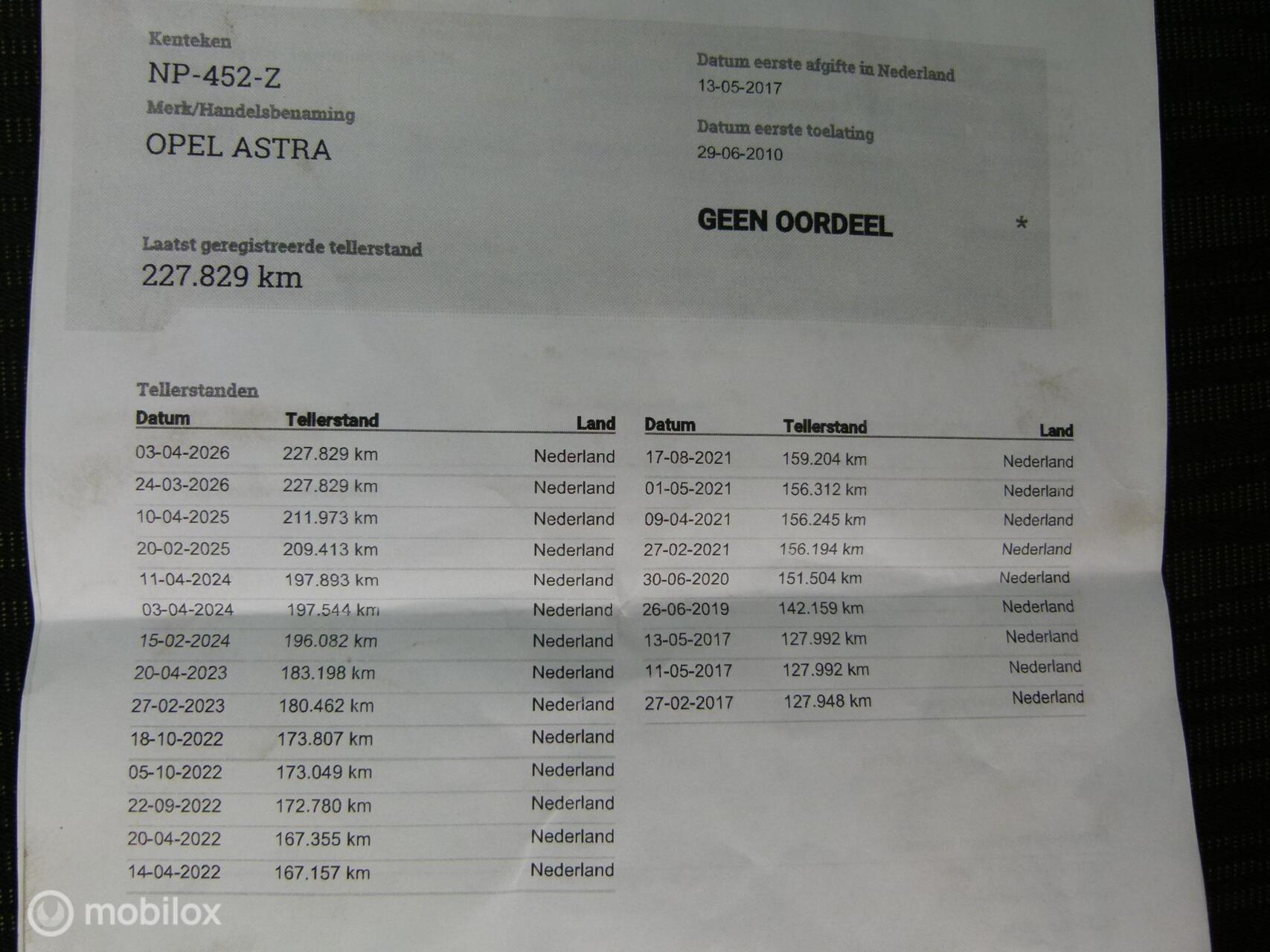 Foto van Opel Astra