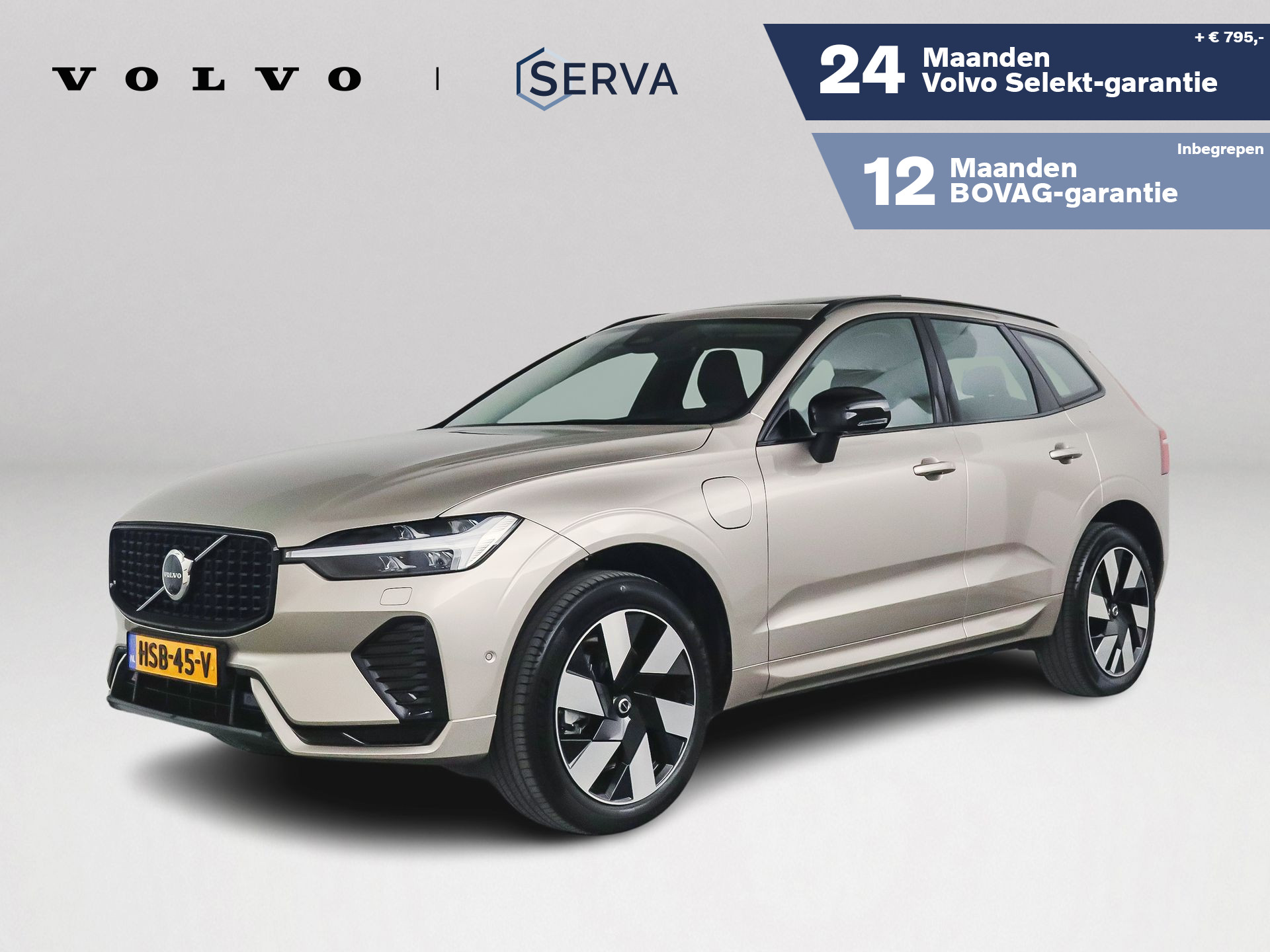 Volvo Xc60 T6 Plug-in hybrid AWD Ultra Dark | Panoramadak | 360º camera | Head-up Display | Stoel- en Stuurverwarming | Harman Kardon | Trekhaak 2025 - voorkant