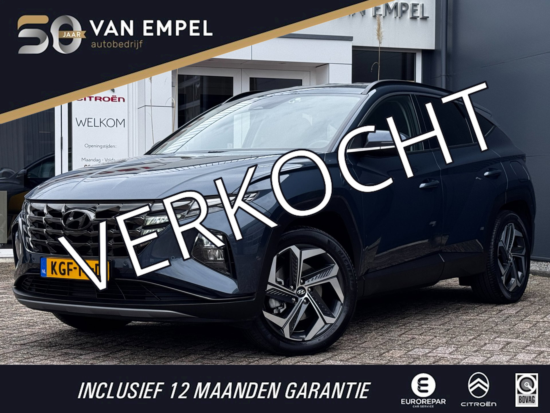 Hyundai Tucson 1.6 T-GDI PHEV Comfort 4WD | 252 PK | Camera | Stoelverwarming | Keyless | Climate Control | Navigatie 2022 - voorkant