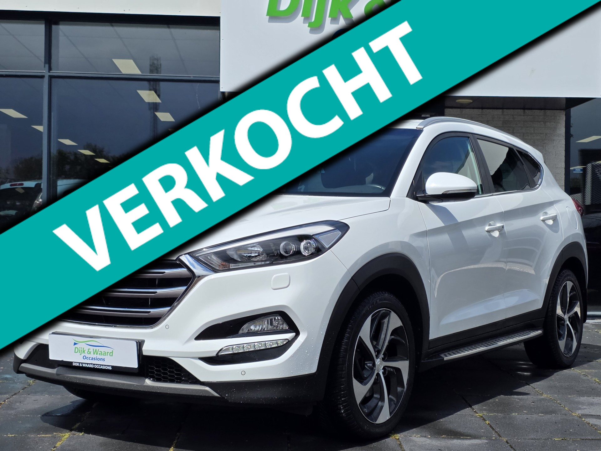 Hyundai Tucson 1.6 T-GDi Premium Automaat – Trekhaak – Stoelverwarming – Vol opties 2017 - voorkant
