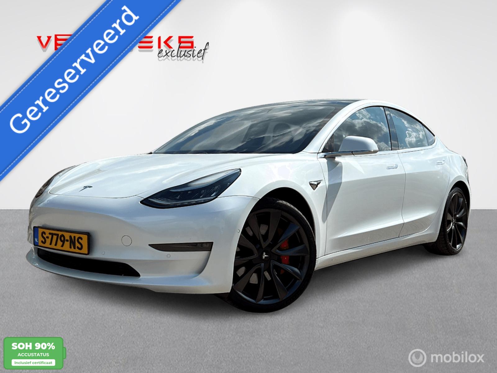 Tesla Model 3 Performance 2019 - voorkant