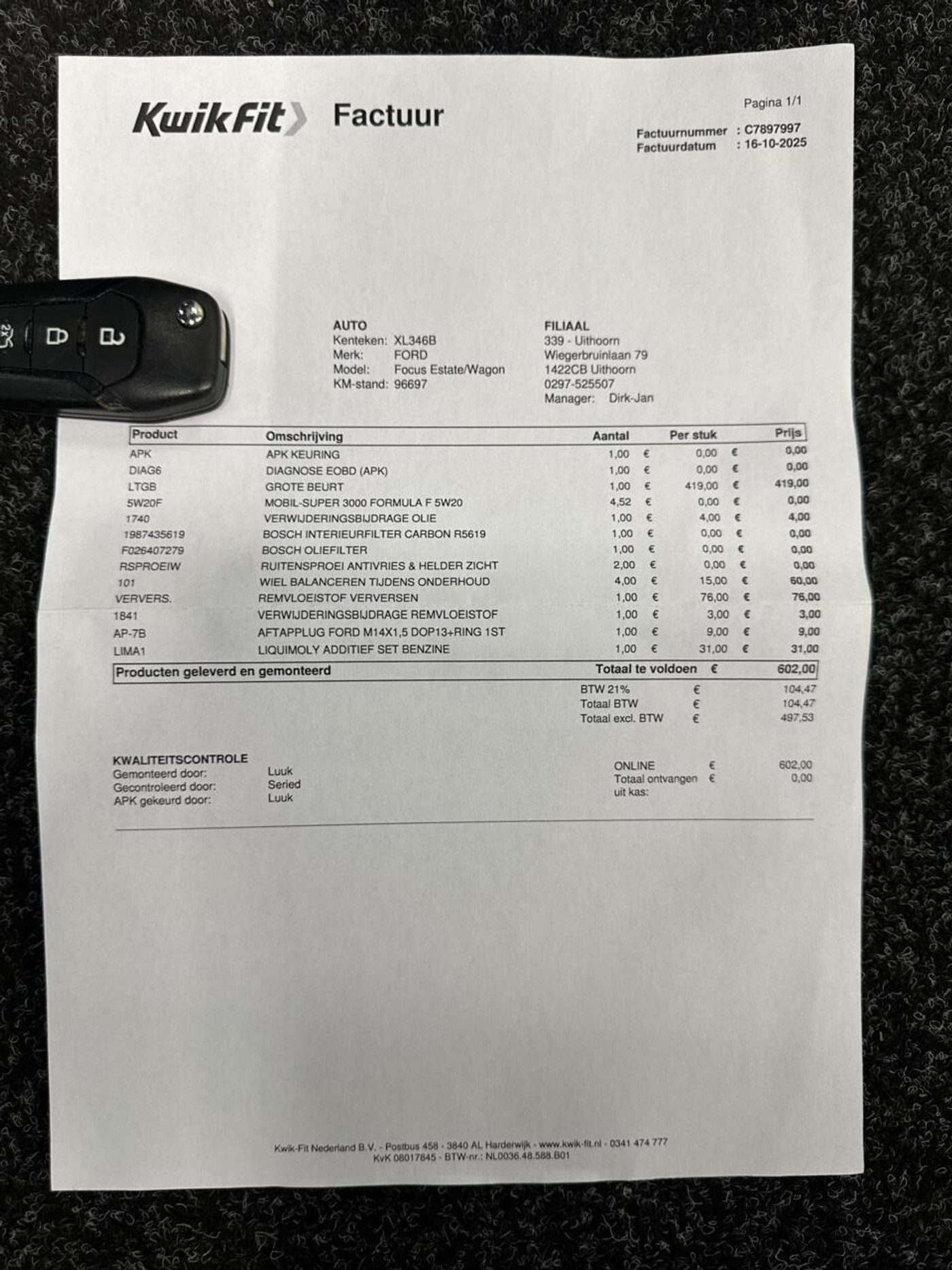 Foto van Ford Focus