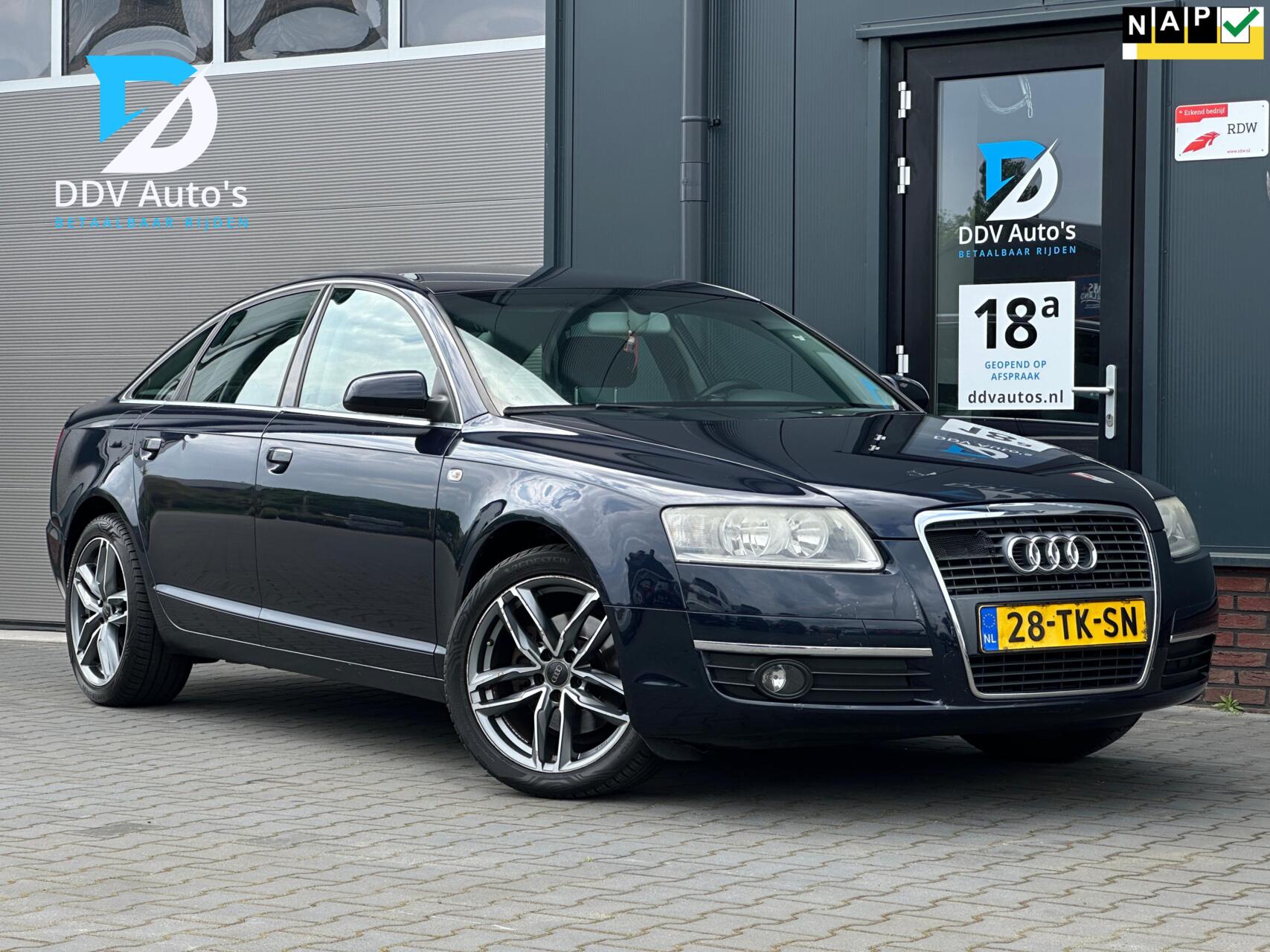 Audi Audi A6 2.4 V6/177pk Pro Line|NAP|Automaat|Cruise|Airco|Navi|18" LMV 2006 - voorkant