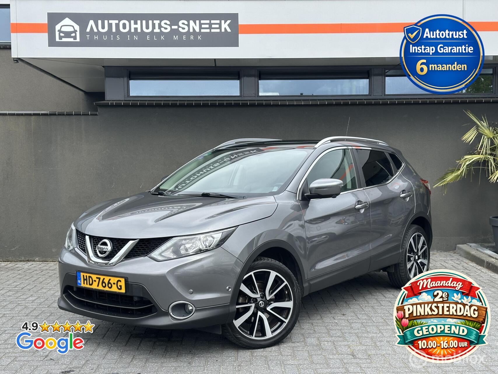 Nissan Nissan Qashqai 1.6 Tekna / 360 Cam / Pano / Trekhaak / Leder 2015 - voorkant