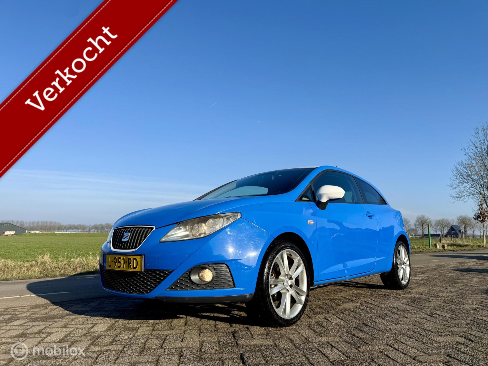 Seat Ibiza 1.4 Reference, BJ 2009, Airco, Auto houdt in 2009 - voorkant