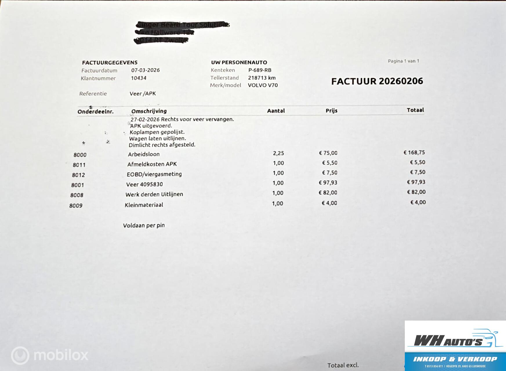Foto van Volvo V70
