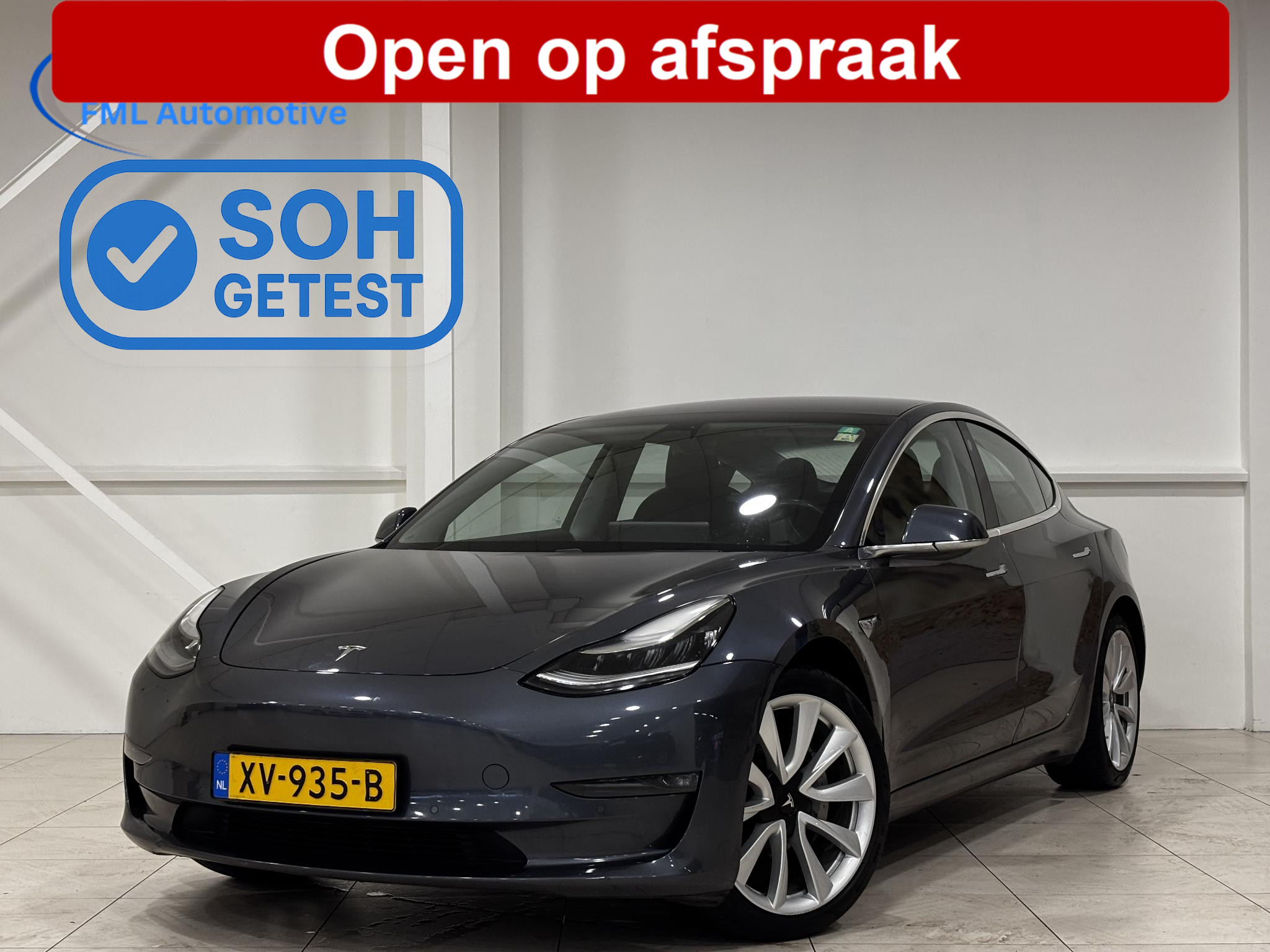 Tesla Model 3 Long Range AWD 75 kWh 2019 - voorkant