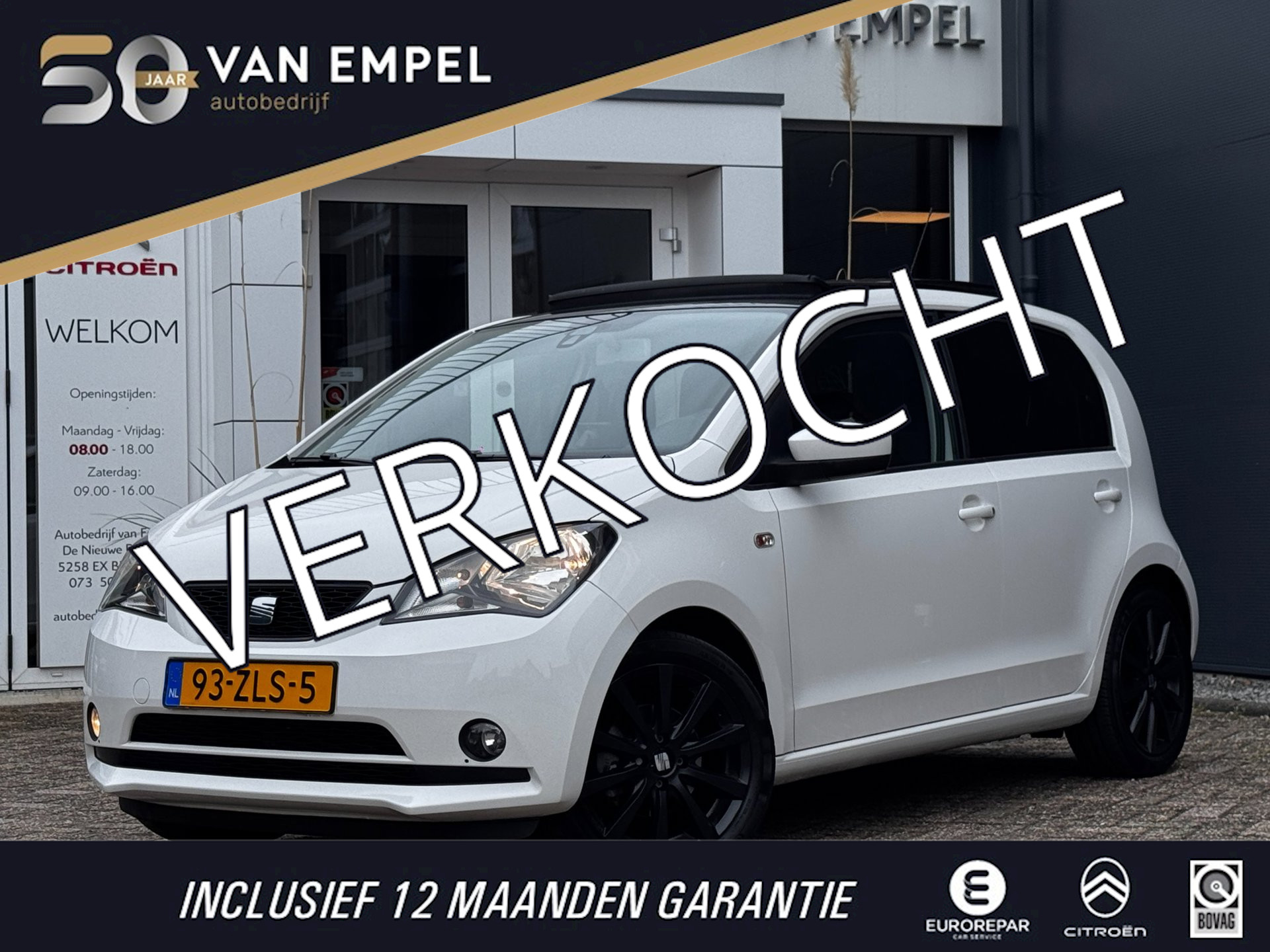 Seat Mii 1.0 Style Sport | Schuif-Kantel Dak | PDC | NL-Auto | Navigatie | Airco | Cruise Control 2013 - voorkant