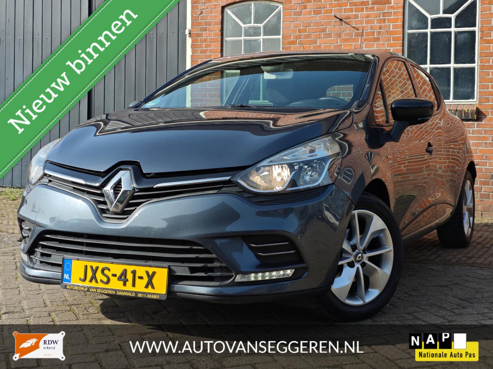 Renault Clio 0.9 TCe Limited / Garantie / Cruise / Clima / Navi 2017 - voorkant
