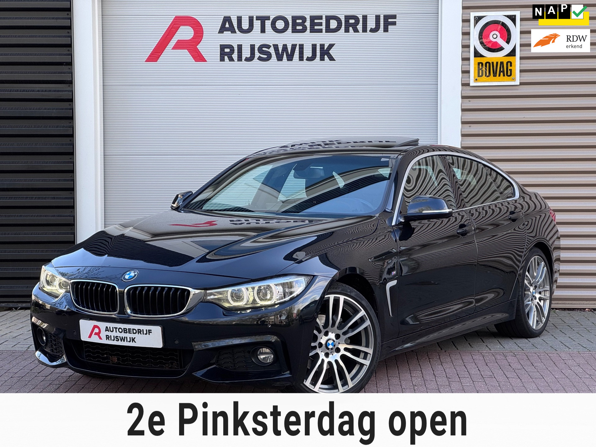 BMW 420i 420i High Executive H&K/Leer/Dak/Camera 2019 - voorkant