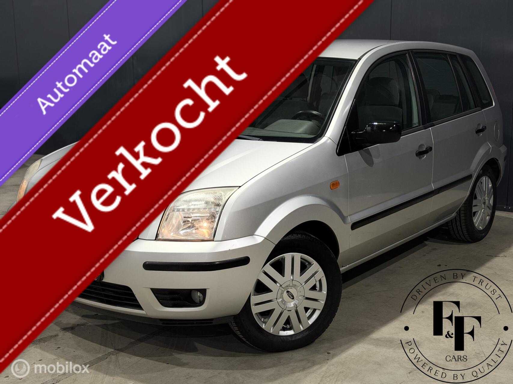 Ford Fusion 1.4 |80pk|Automaat|128000 km NAP|Airco|Trekhaak 2003 - voorkant