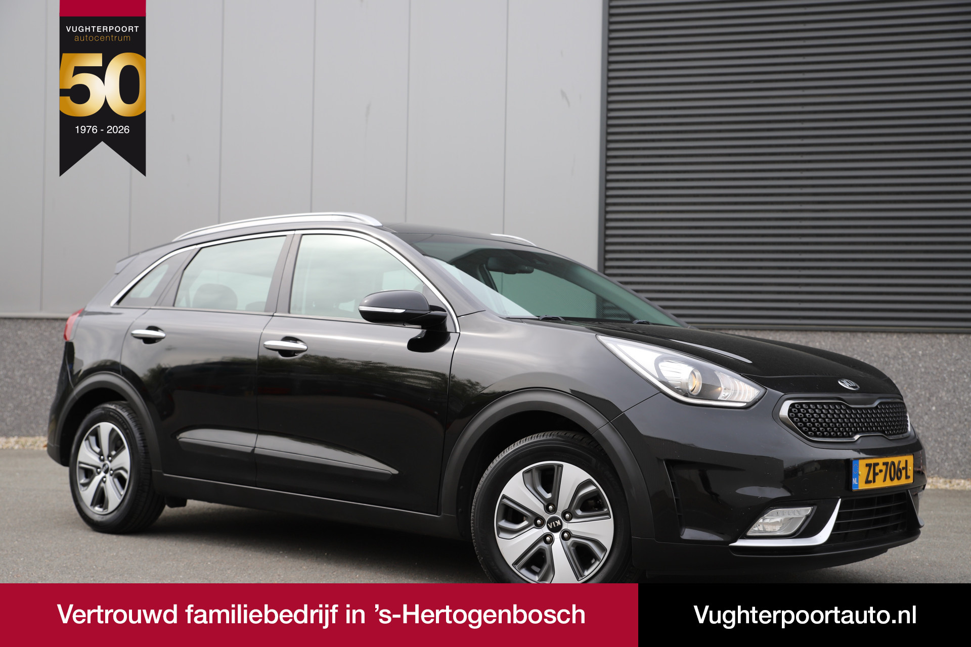 Kia Niro 1.6 GDi Hybrid DynamicLine/Half-leder/Trekhaak/Carplay/Camera/Led 2019 - voorkant