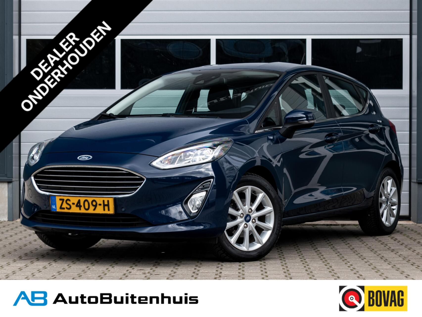 Ford Fiesta 1.0 EcoBoost Titanium|1e EIGENAAR|CLIMATE|CAMERA|KEYLESS|CARPLAY||PDC|CRUISE|NAVI 2019 - voorkant