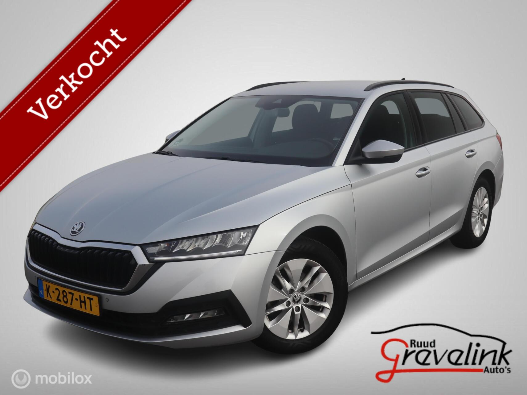 Skoda Octavia 1.0 e-TSI DSG7/AUTOMAAT Navigatie Digi Cockpit Trekhaak Led Camera 2021 - voorkant
