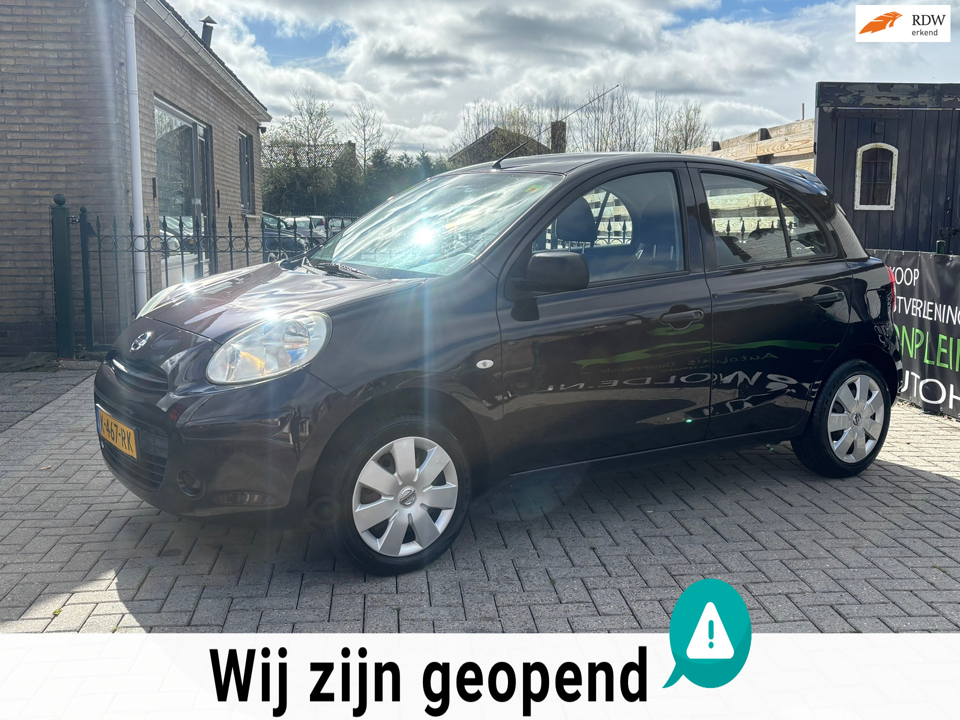 Nissan Nissan Micra 1.2 Acenta | 5drs | airco | nieuwe apk | leuke frisse auto ! 2013 - voorkant