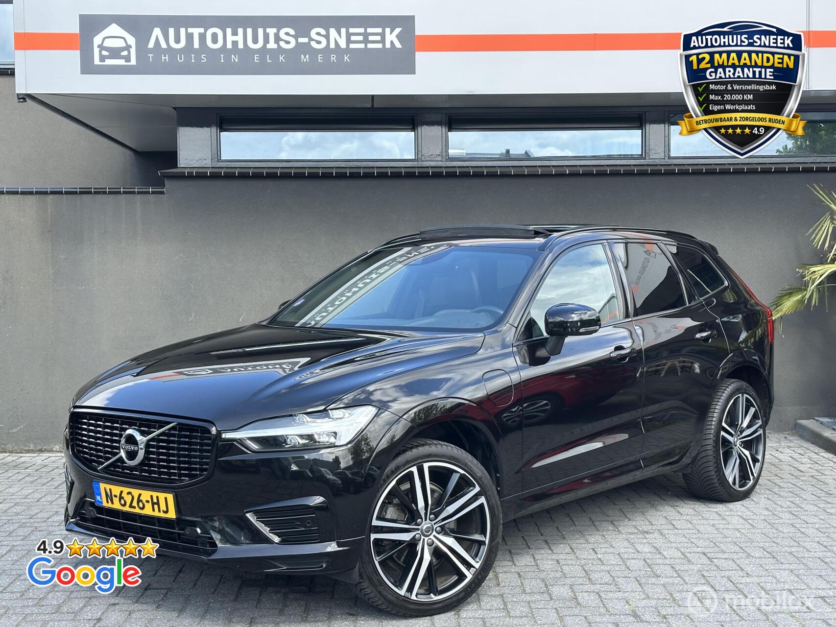 Volvo Xc60 2.0 Recharge T6 AWD R-Design |Pano |Trekhaak|Leer 2020 - voorkant