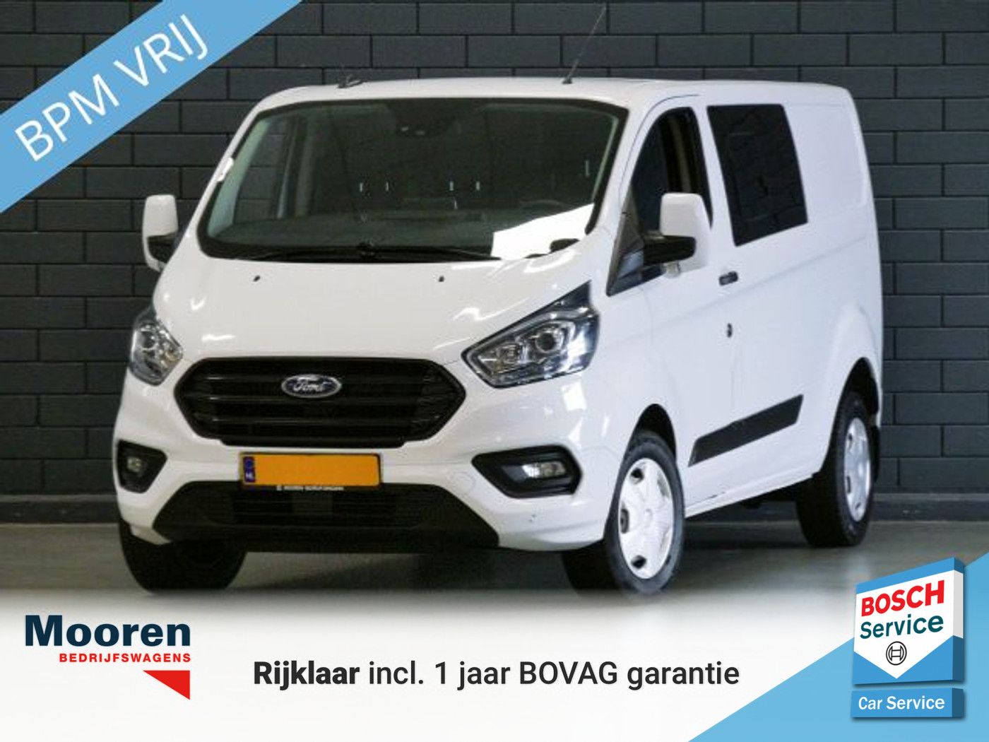 Ford Transit Custom 320 2.0 TDCI 130PK L2H1 Trend Dubbele Cabine 2022 - voorkant