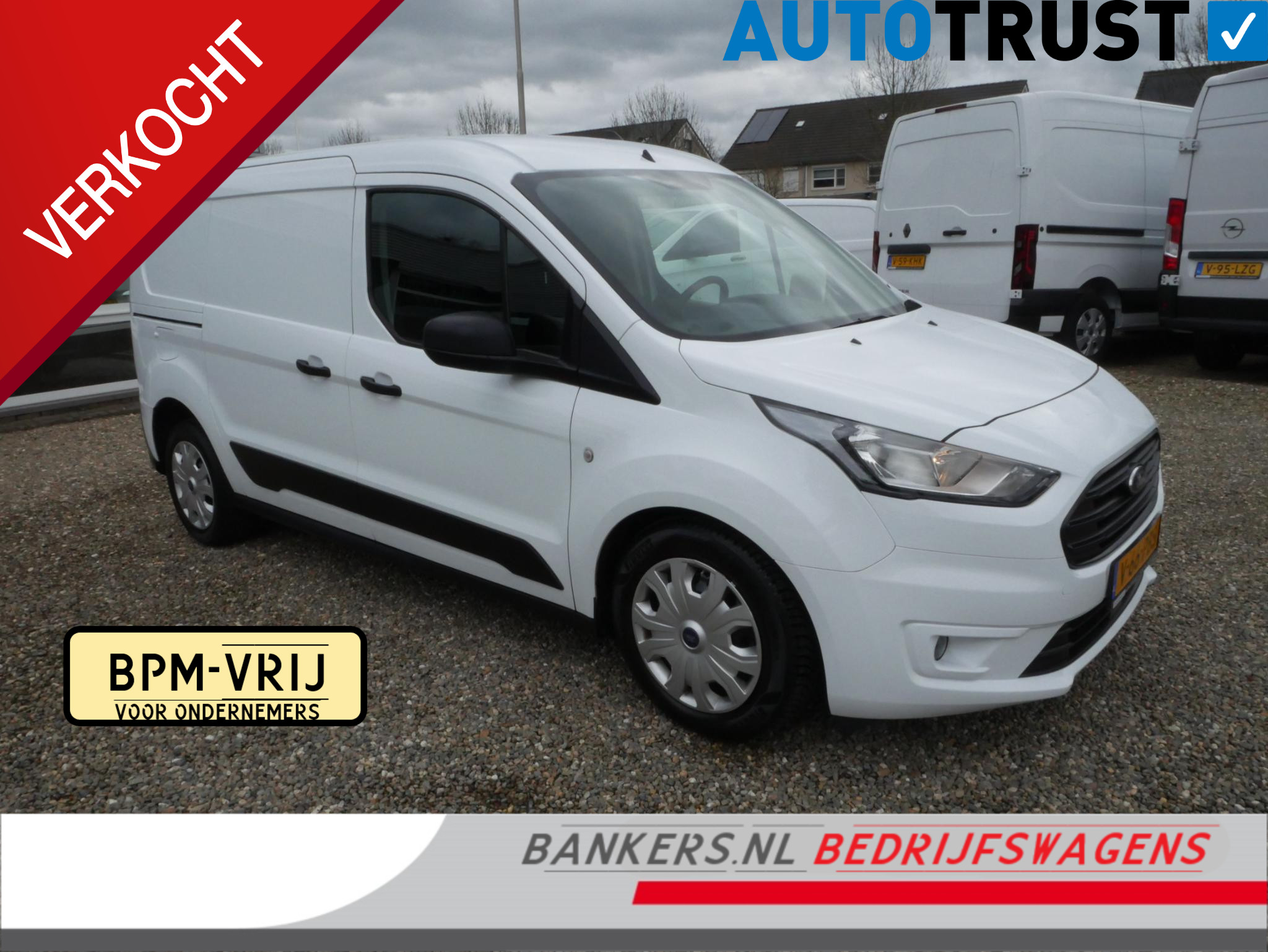 Ford Transit Connect 1.5 EcoBlue 120PK, L2, Trend, Airco, Automaat 2022 - voorkant