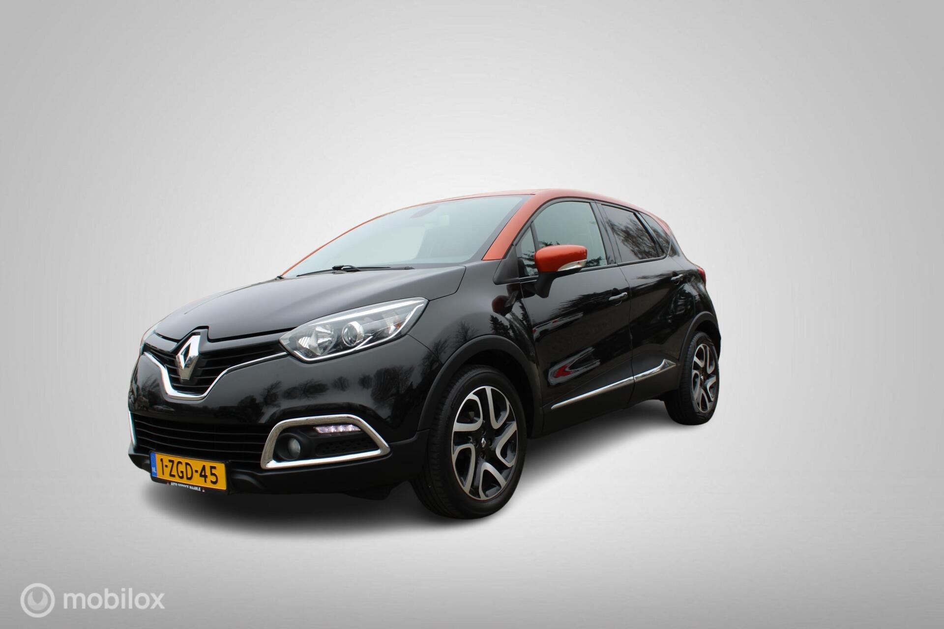 Renault Captur 0.9 TCe Helly Hansen, Achteruitrijcamera, Parkeersensor achter, Airco automatisch, Cruise control, Navigatiesysteem 2014 - voorkant