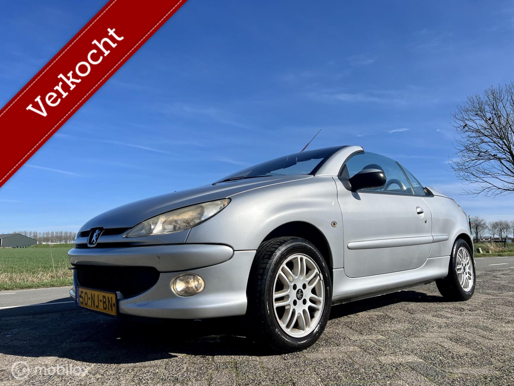 Peugeot 206 CC 1.6-16V Premium, BJ 2003, APK April 2027, Airco 2003 - voorkant