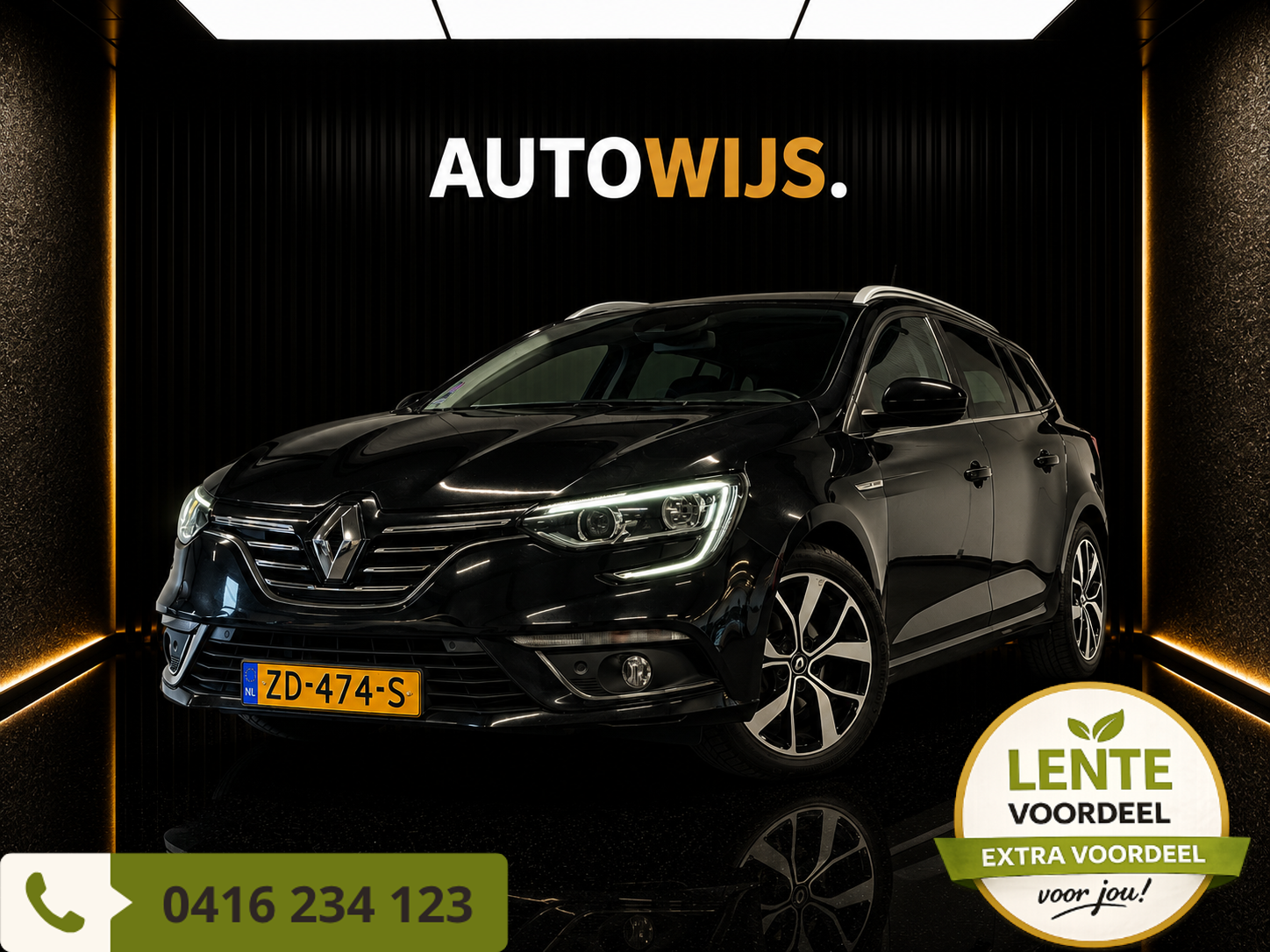 Renault Megane 1.3 TCe Bose|PANO|AUT|NL AUTO|TREKHAAK|LED|GOED ONDERHOUDEN 2019 - voorkant