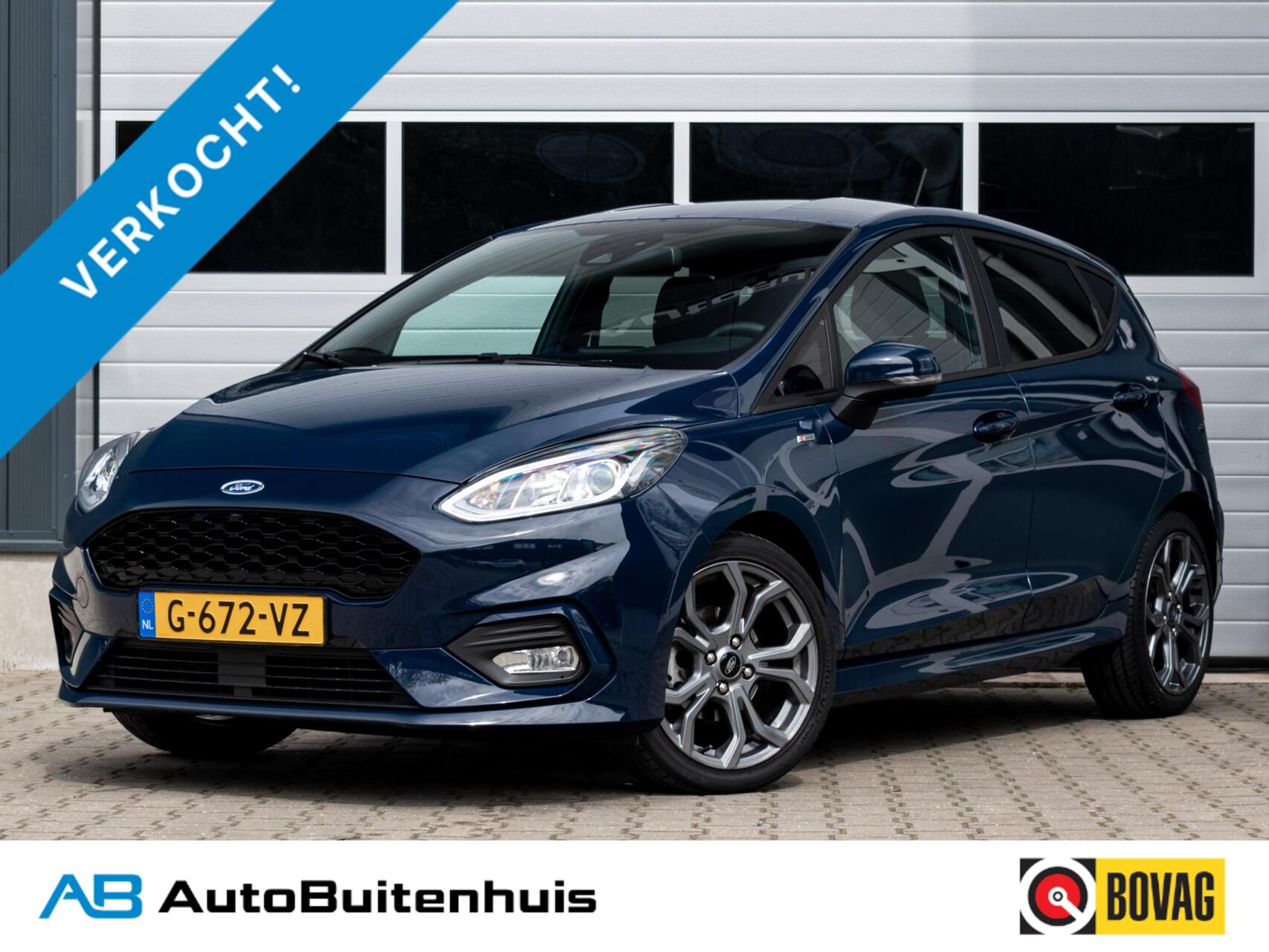 Ford Fiesta 1.0 EcoBoost ST-Line|1e EIGENAAR|KEYLESS|CLIMATE|CARPLAY|PDC|CRUISE|NAVI|DAB+ 2019 - voorkant