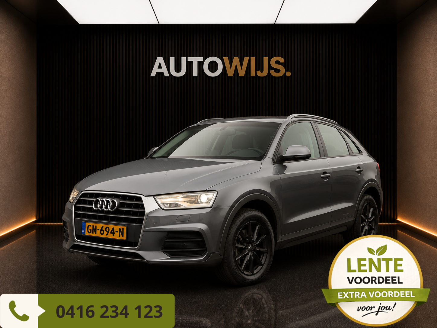 Audi Q3 1.4 TFSI CoD Pro Line|NL AUTO|AUT|150PK|LED|KEYLESS 2015 - voorkant