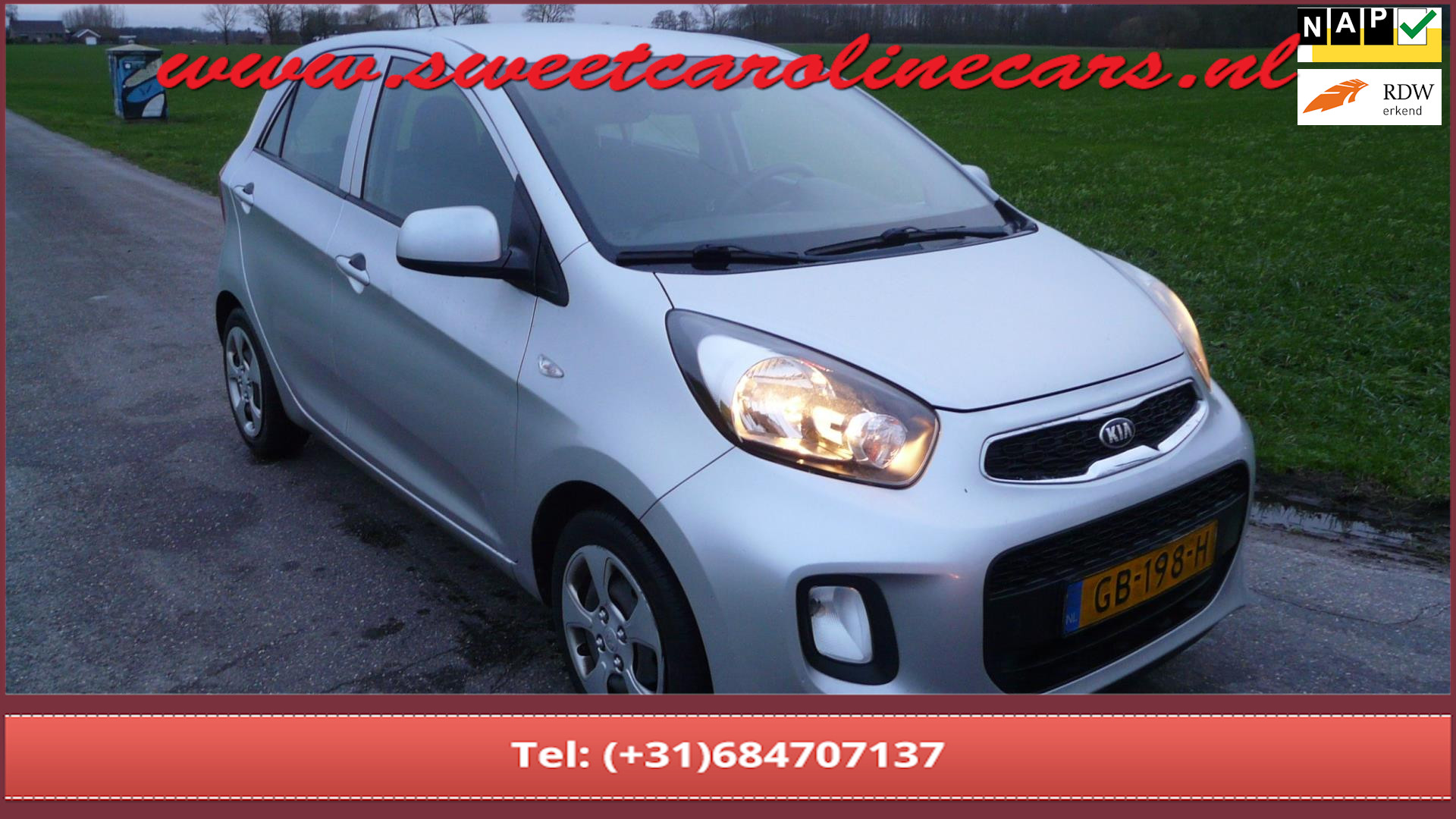 Kia Picanto 1.0 CVVT ComfortLine,Airco,Elec.pakket 2015 - voorkant
