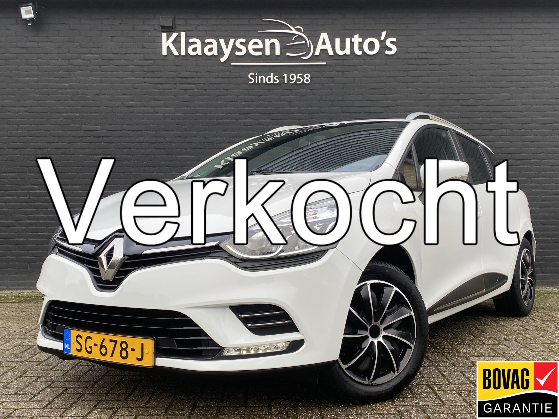 Renault Clio 0.9 TCe Zen 90 pk | dealer onderhouden | navigatie | cruise control | airco | parkeersensoren | bluetooth | trekhaak 2018 - voorkant