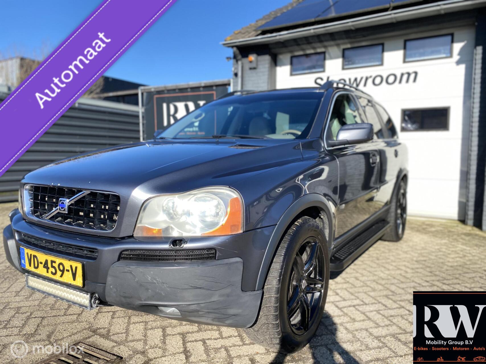 Volvo Xc90 D5 AUTOMAAT*A/C*TREKHAAK* R-LINE* GRIJS KENTEKEN* 2004 - voorkant