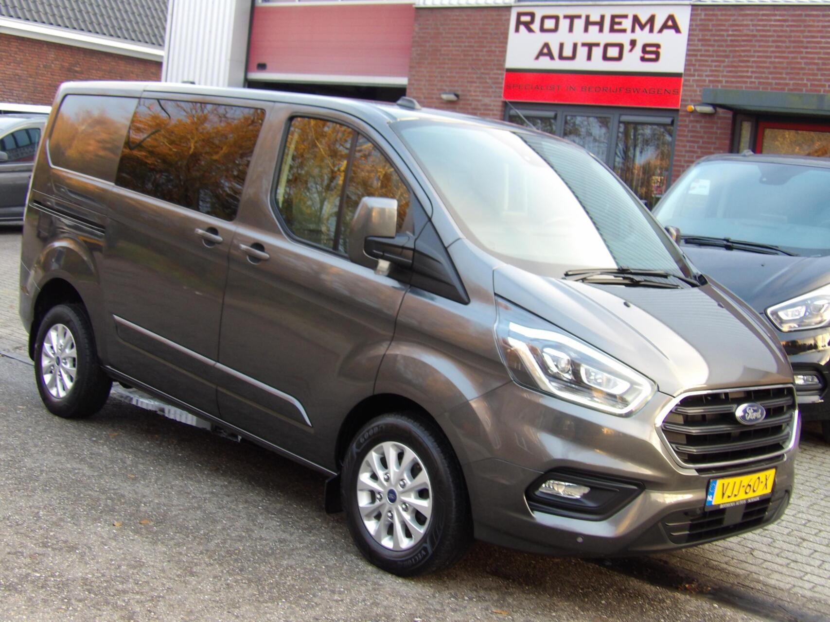 Ford Transit Custom 2.0 TDCI 130PK DUB-CAB 2021 VOL EXTRA'S NIEUWSTAAT 2021 - voorkant