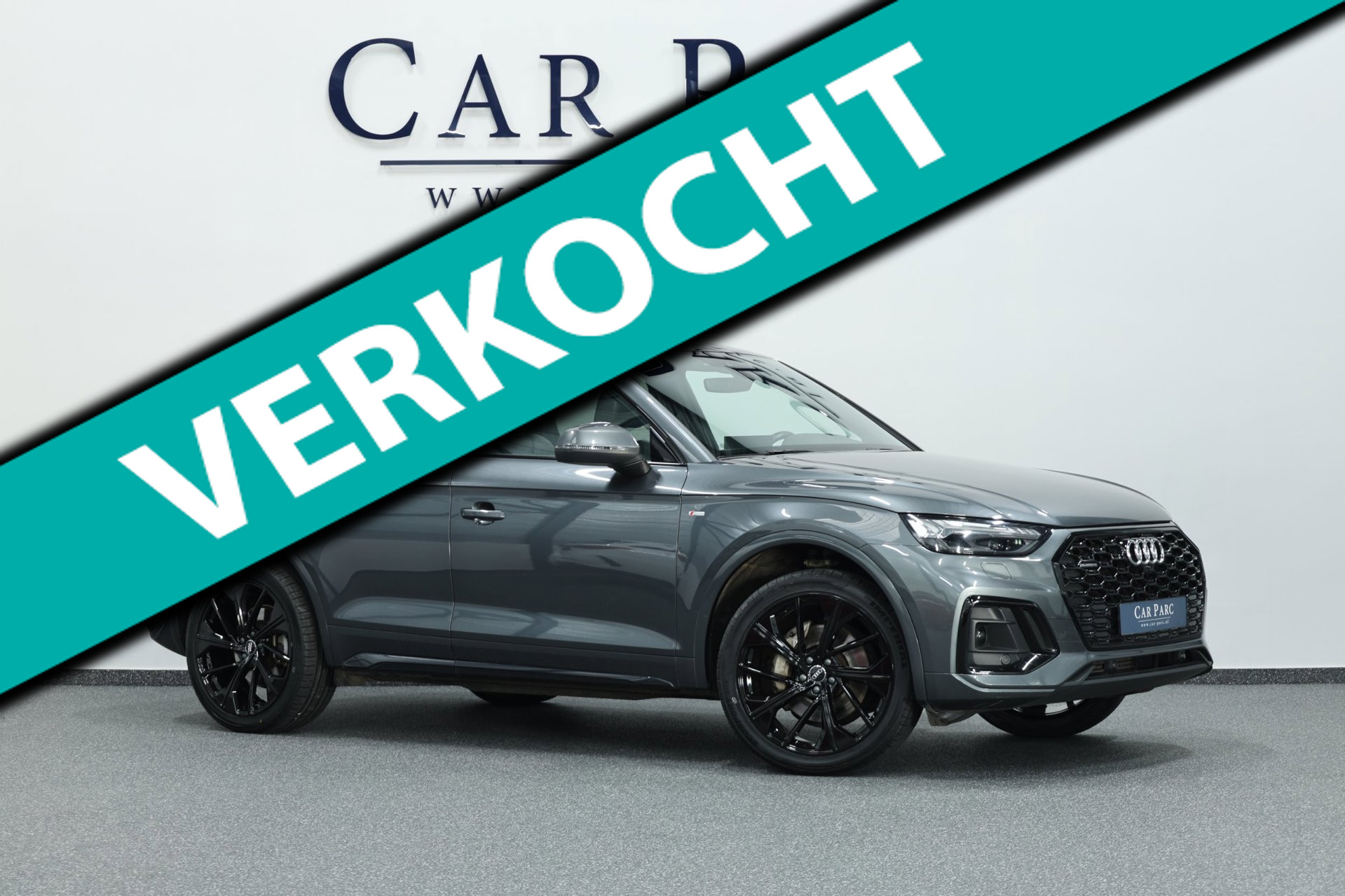 Audi Q5 Sportback 50 TFSI e S edition 3x S-line/LED/VIRTUAL/SFEER/PANO/HALF LEDER+S.VERWARMING/21" LMV/CAM/ACC/ECC/12 MND GARANTIE 2021 - voorkant