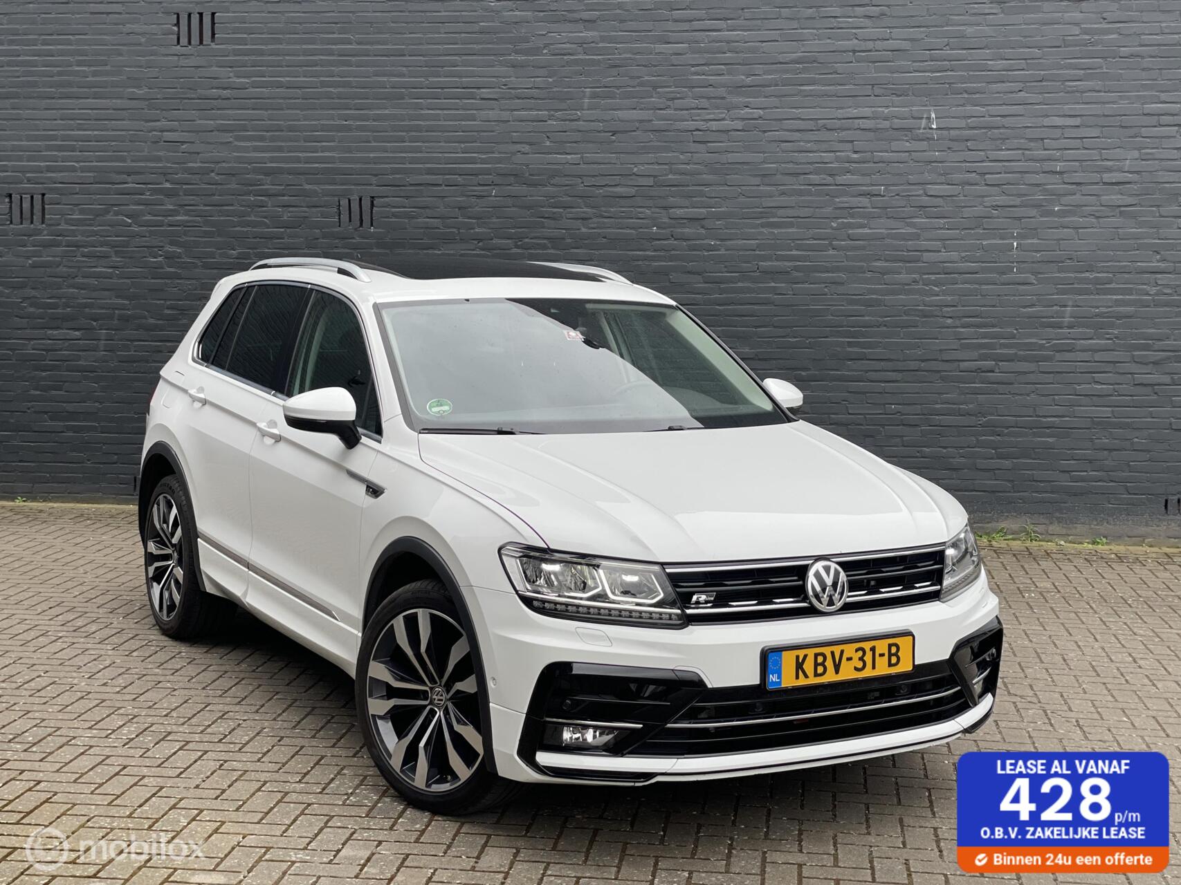 Volkswagen Tiguan 2.0 TSI 4Motion DSG R-Line/Pano/Trekhaak 2019 - voorkant