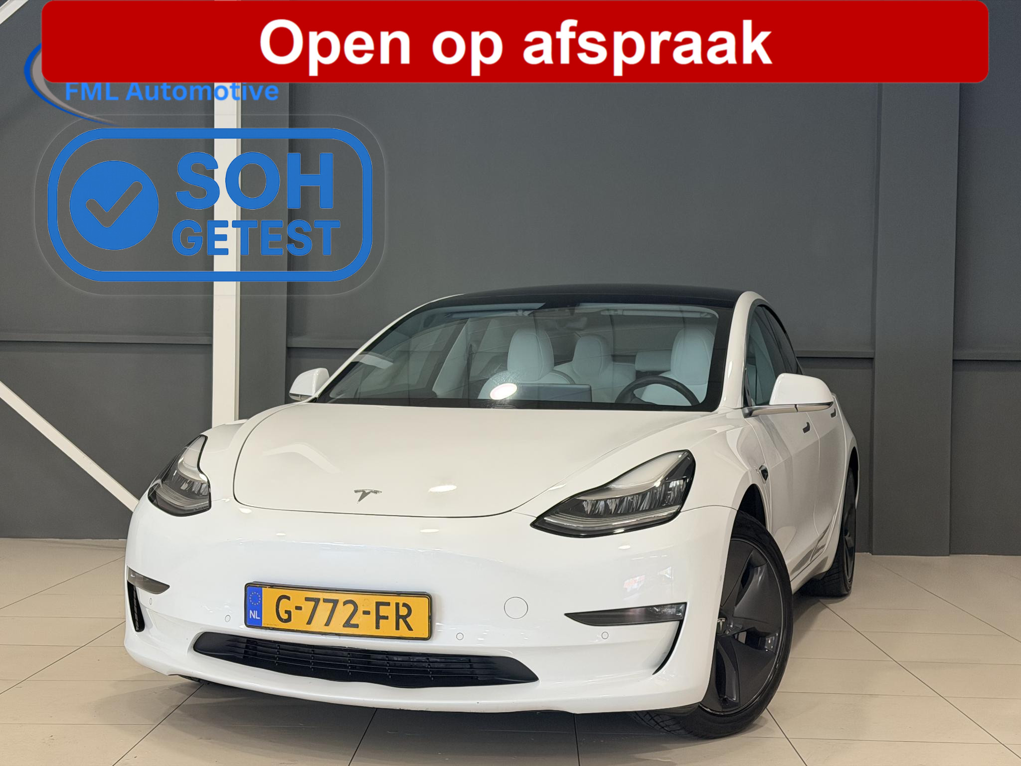 Tesla Model 3 Long Range AWD 75 kWh 2019 - voorkant