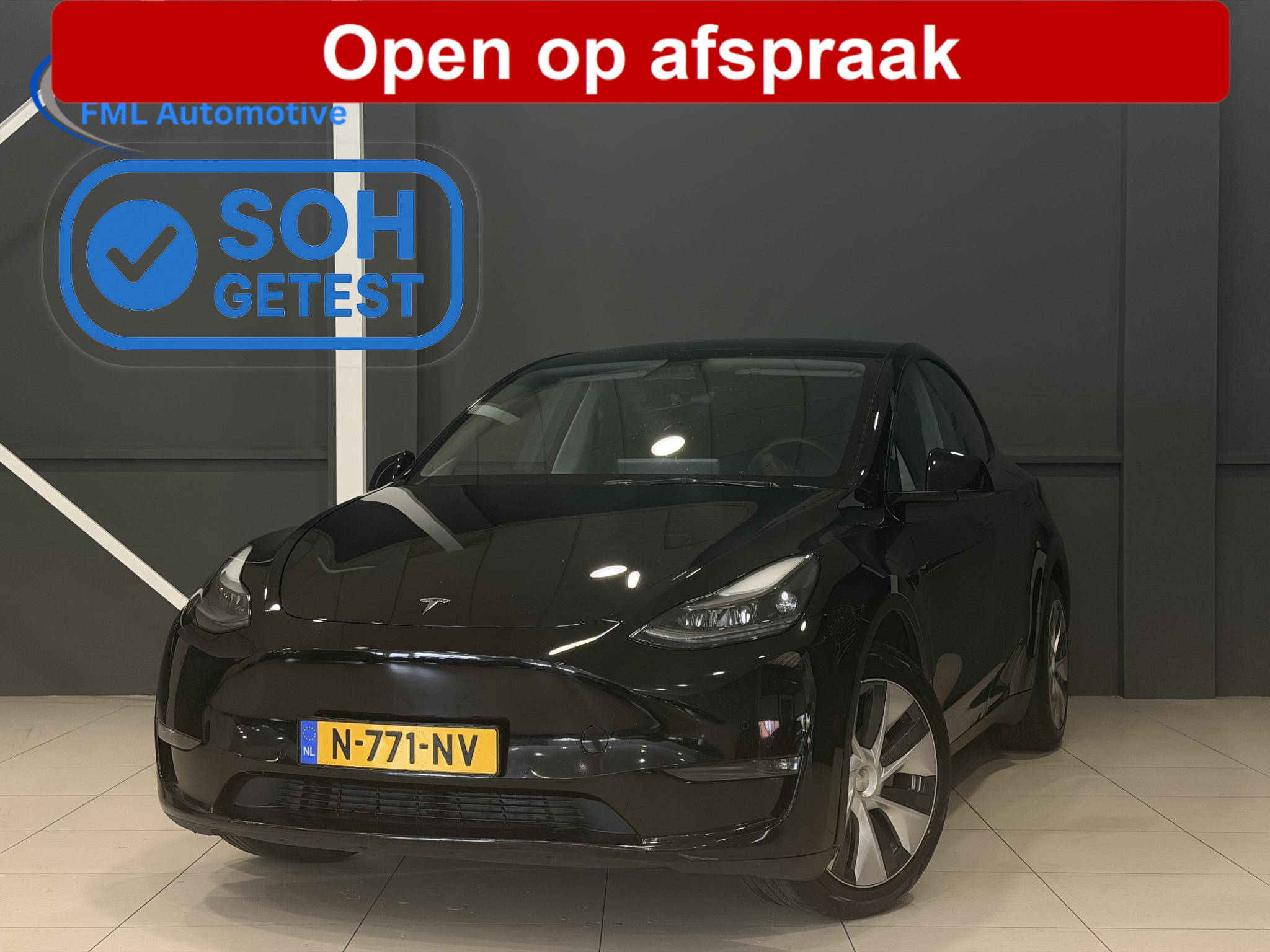 Tesla Model Y Long Range AWD 75 kWh 2021 - voorkant