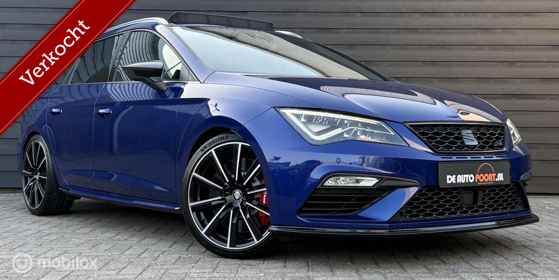 Seat Leon ST 2.0 TSI CUPRA 300 4DRIVE Kuipstoelen/Pano/Viritual 2018 - voorkant