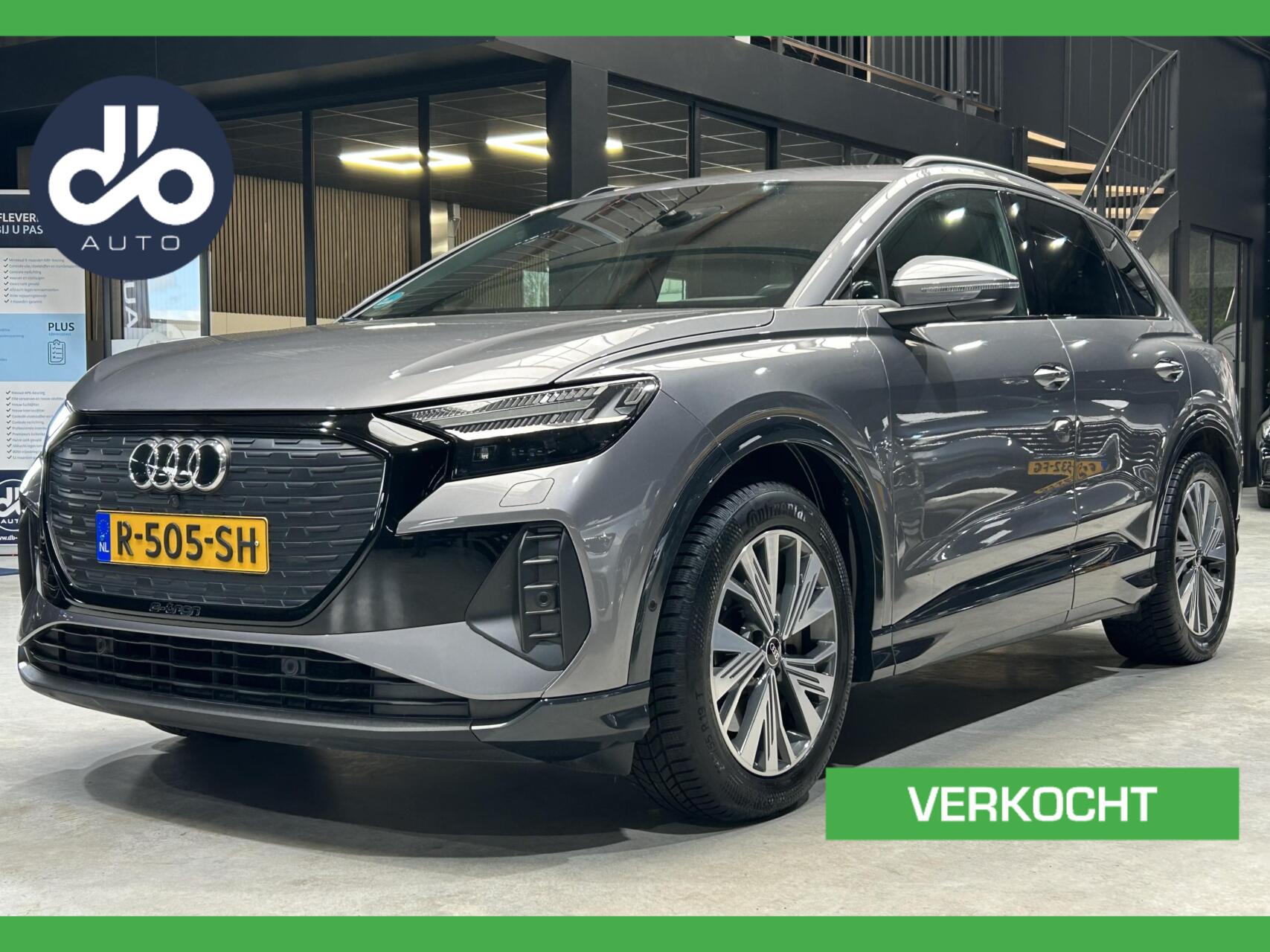 Audi Q4 E-tron 40 Advanced edition 77 kWh TREKHAAK I DIGI DASHB. I NAVI + CAMERA + STOEL V.W. I ORG.NL + NAP | SOH 92% 2022 - voorkant