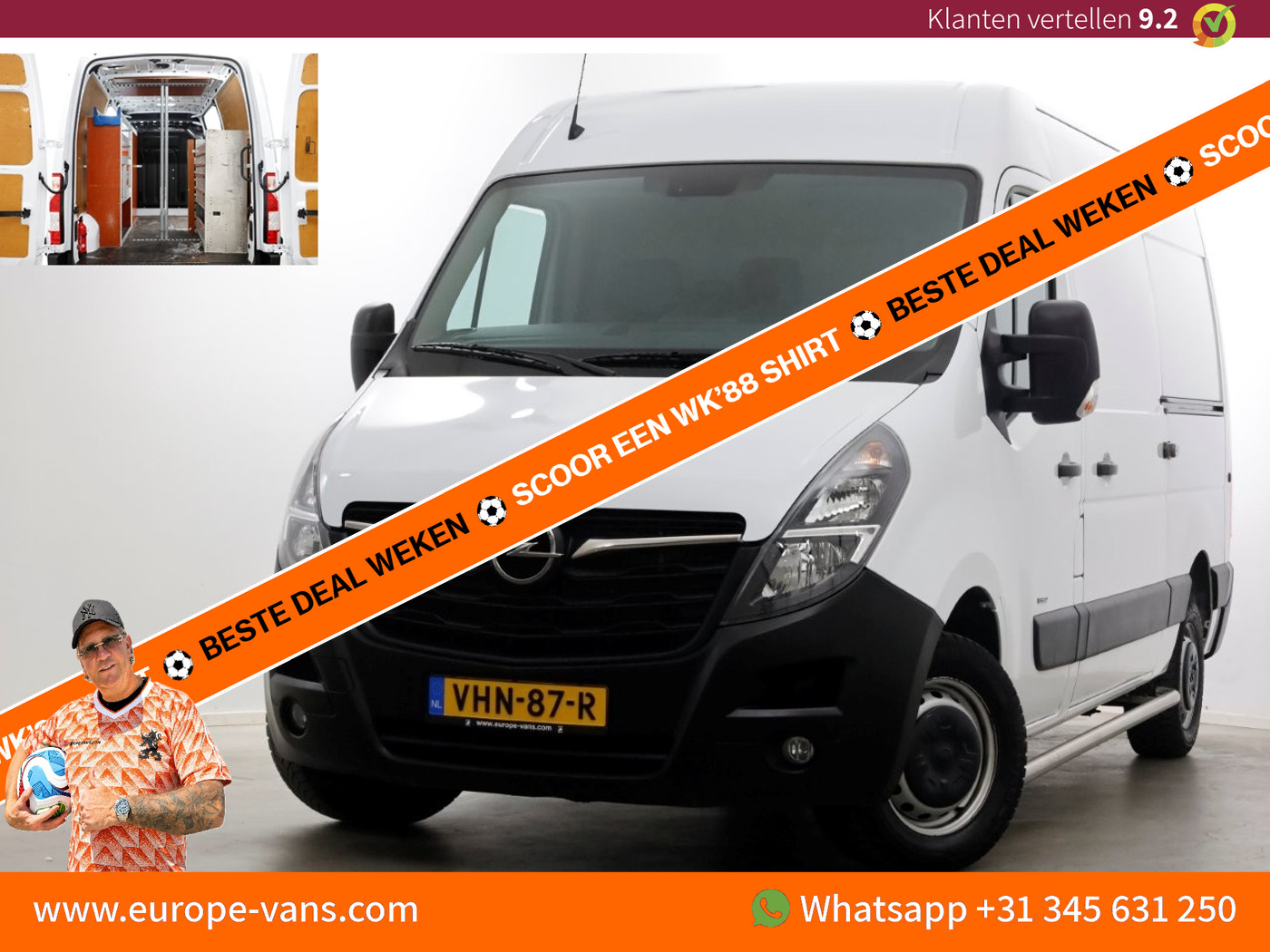 Opel Movano 2.3 Turbo L2H3 2020 - voorkant