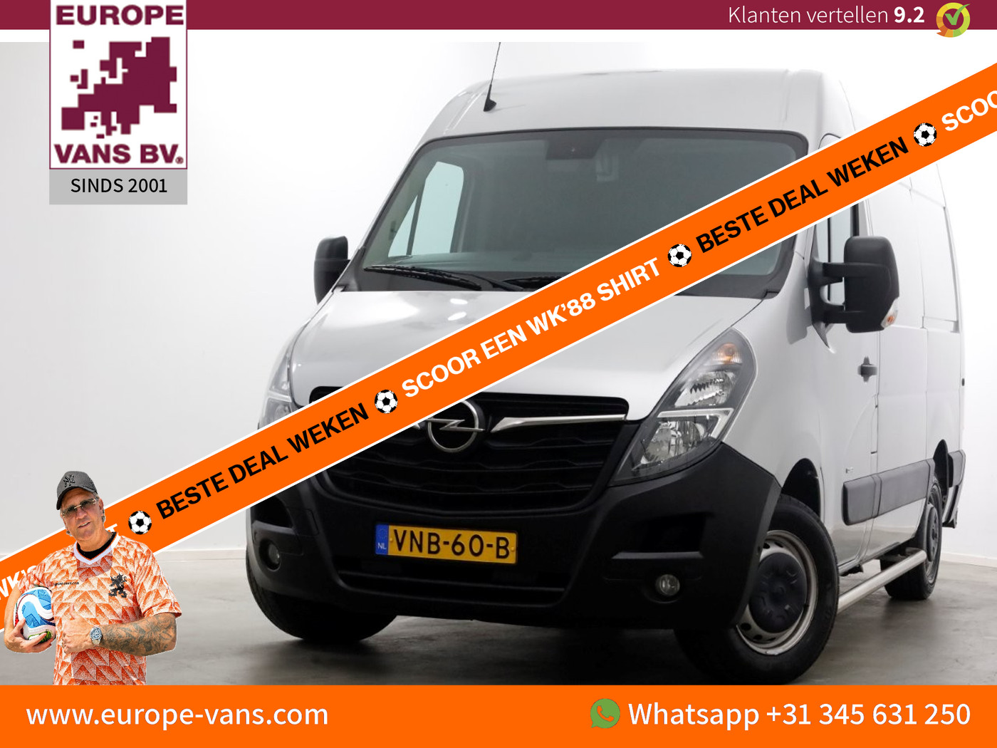 Opel Movano 2.3 Turbo L1H1 2022 - voorkant