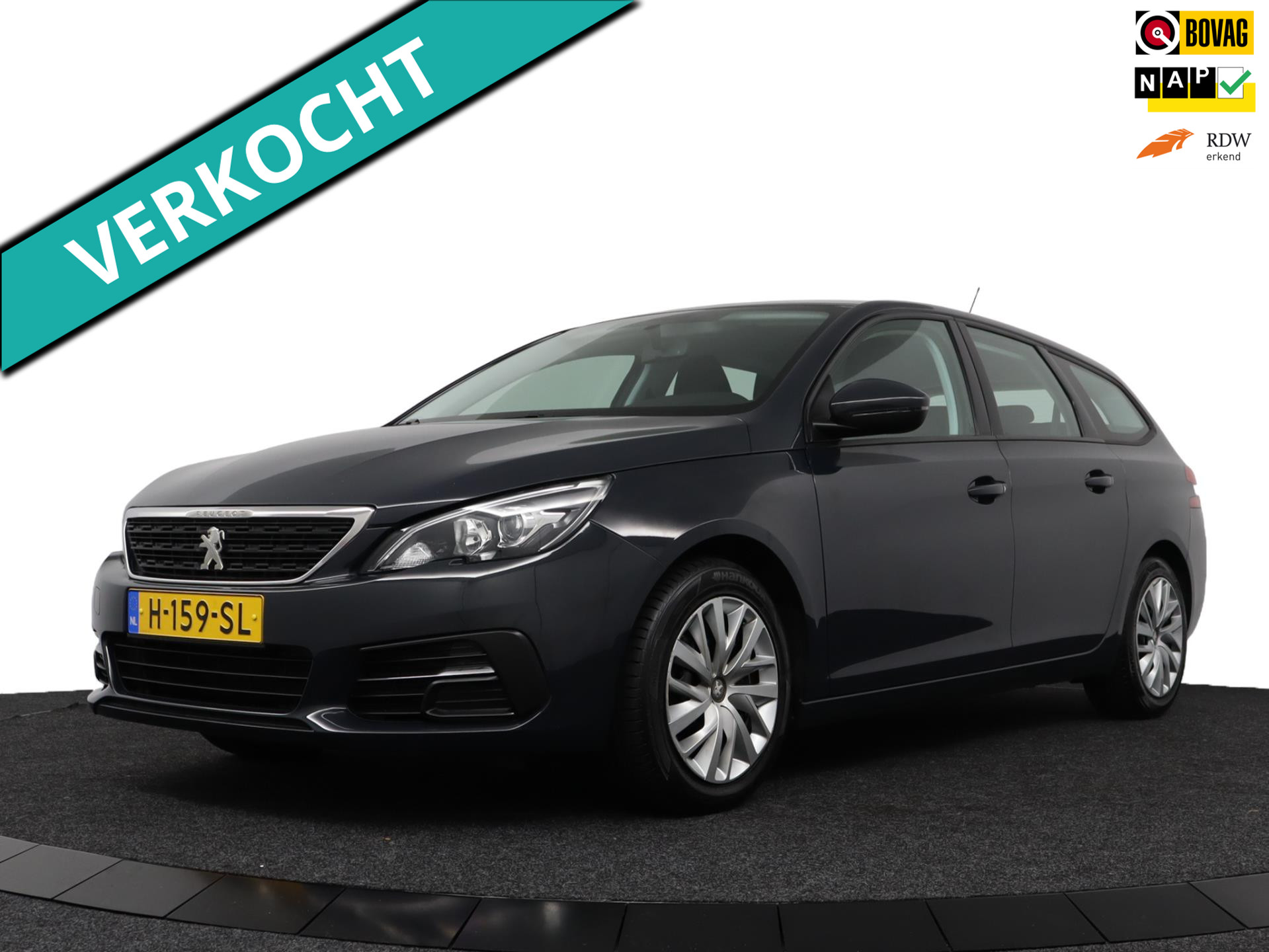 Peugeot 308 SW 1.2 T 110pk Blue Lease - Navi/Carplay/Blue Tooth/Airco/Cruise Controle 2020 - voorkant