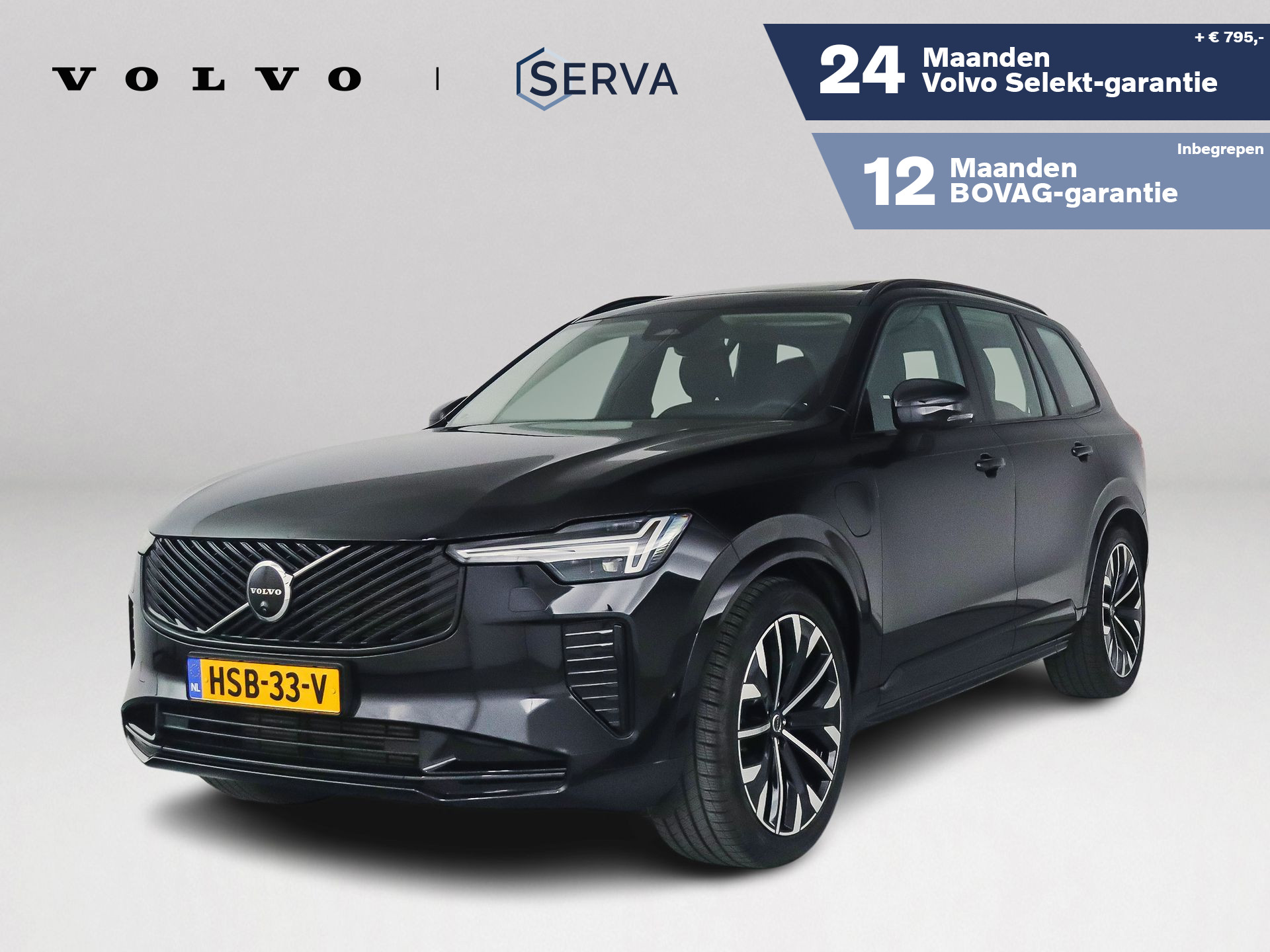 Volvo Xc90 T8 Plug-in hybrid AWD Ultra Dark | Panoramadak | 360º camera | Bowers & Wilkins | Luchtvering | Stoelventilatie | Trekhaak 2025 - voorkant