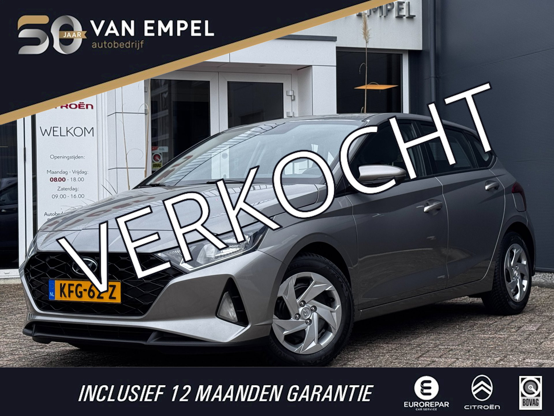 Hyundai I20 1.0 T-GDI Comfort | Camera | Navi By App | Stoel + Stuurverwarming | DAB | Cruise Control 2021 - voorkant
