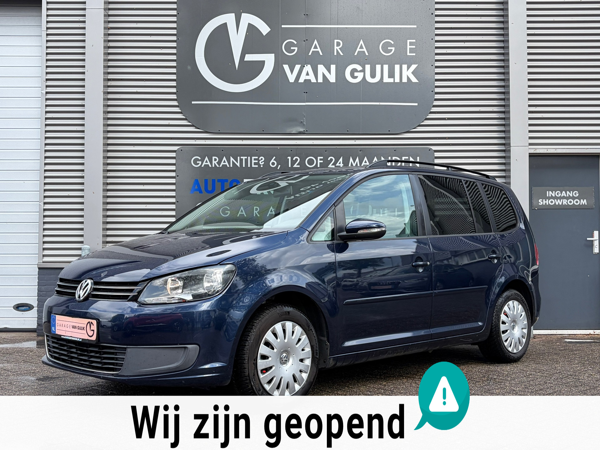 Volkswagen Touran 1.2 TSI Comfortline BlueMotion 105PK 7Persoons,Trekhaak,Navi,Clima,Cruise,Isofix,Bluetooth,ElektrRamen+Spiegels 2011 - voorkant