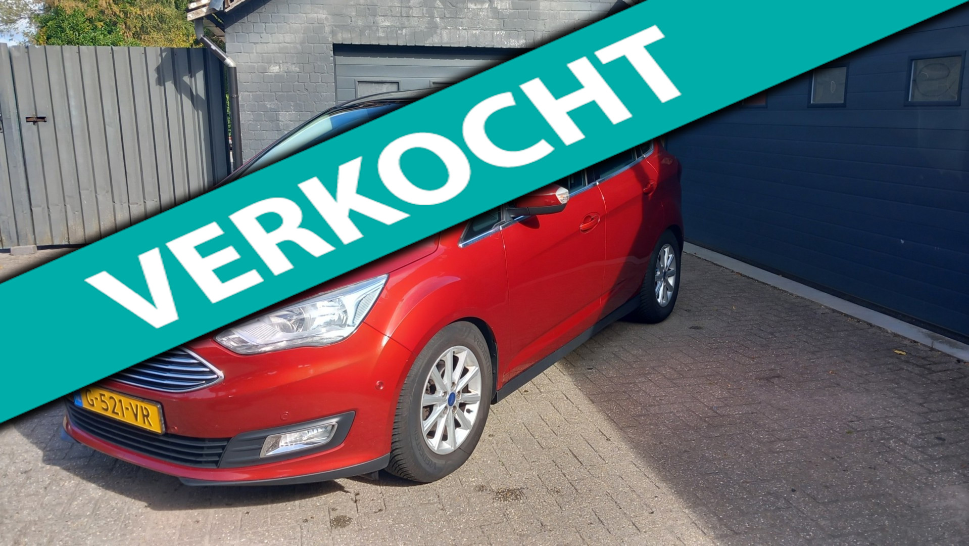 Ford C-max 1.0 Trend.Navi,Parking system,Panoramadak,Cruise control,Lederen bekleding,Airco,Stuur verwarming 2016 - voorkant