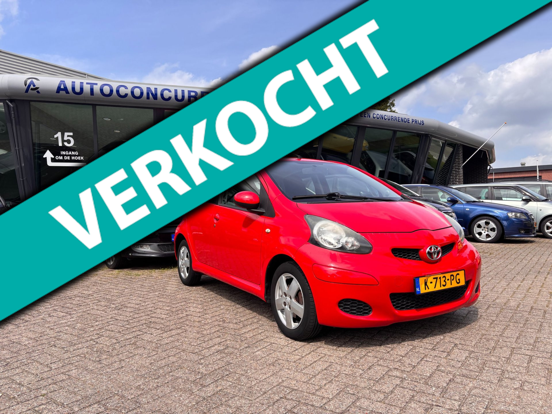 Toyota Toyota Aygo 1.0-12V Aspiration Green, Airco, Nieuwe APK, Inruil mogelijk. 2010 - voorkant
