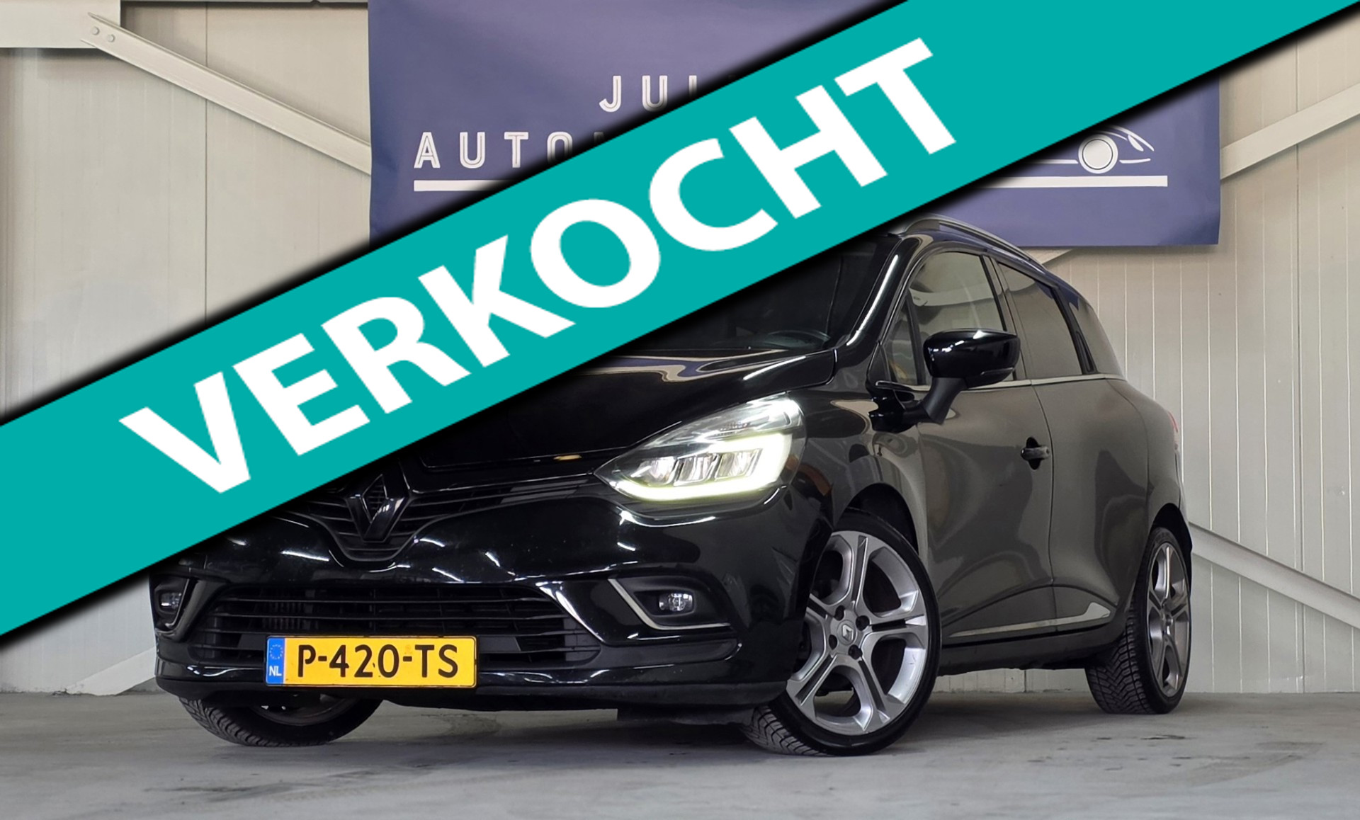 Renault Clio 1.2 GT Leer LED Trekhaak Navigatie Keyles Nieuwe APK! 2016 - voorkant