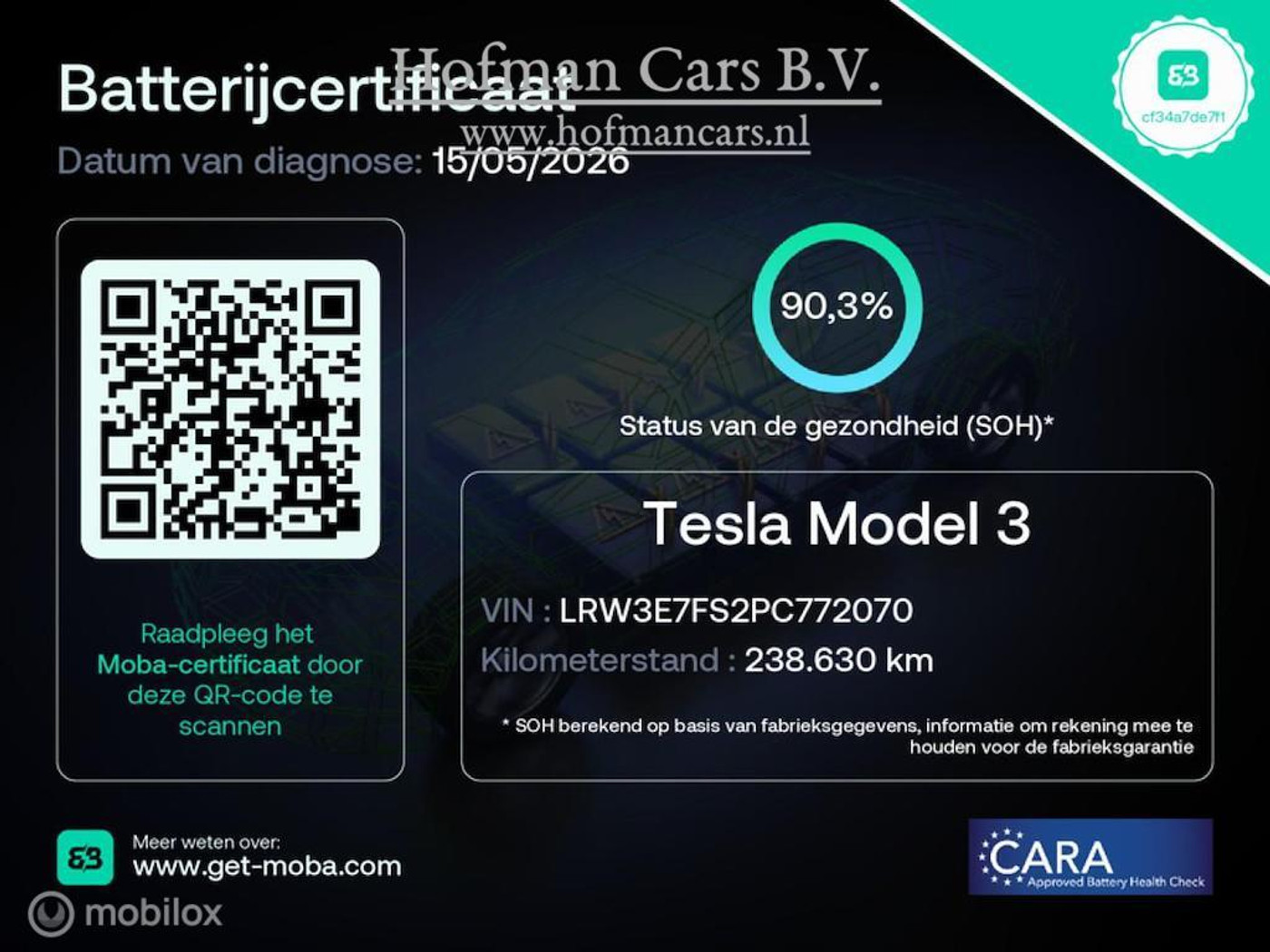 Foto van Tesla Model 3