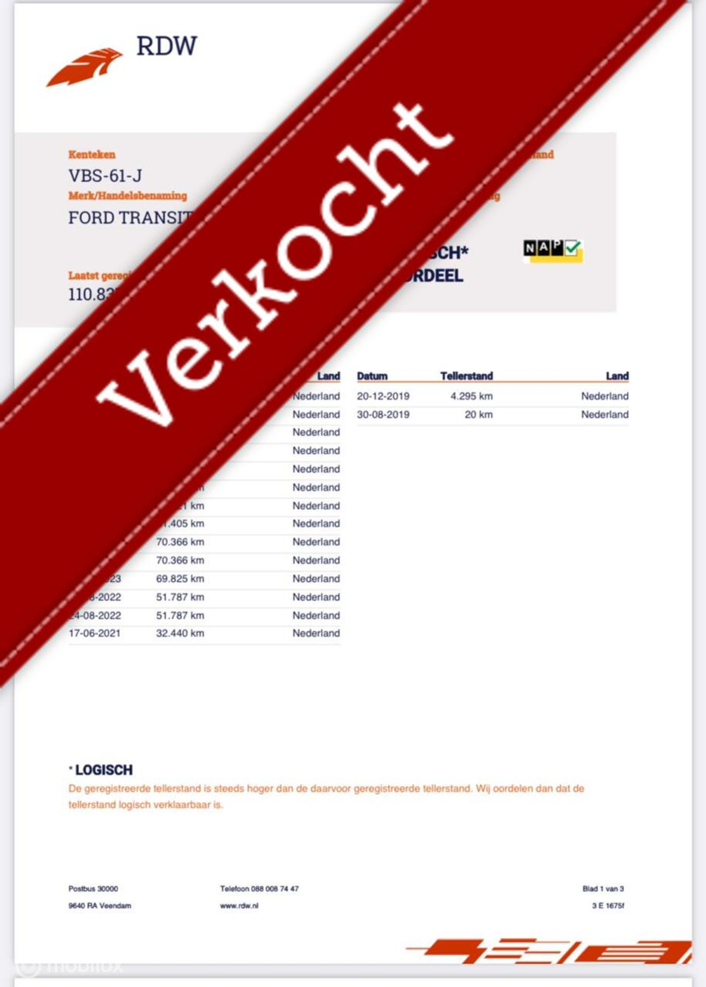 Foto van Ford Transit