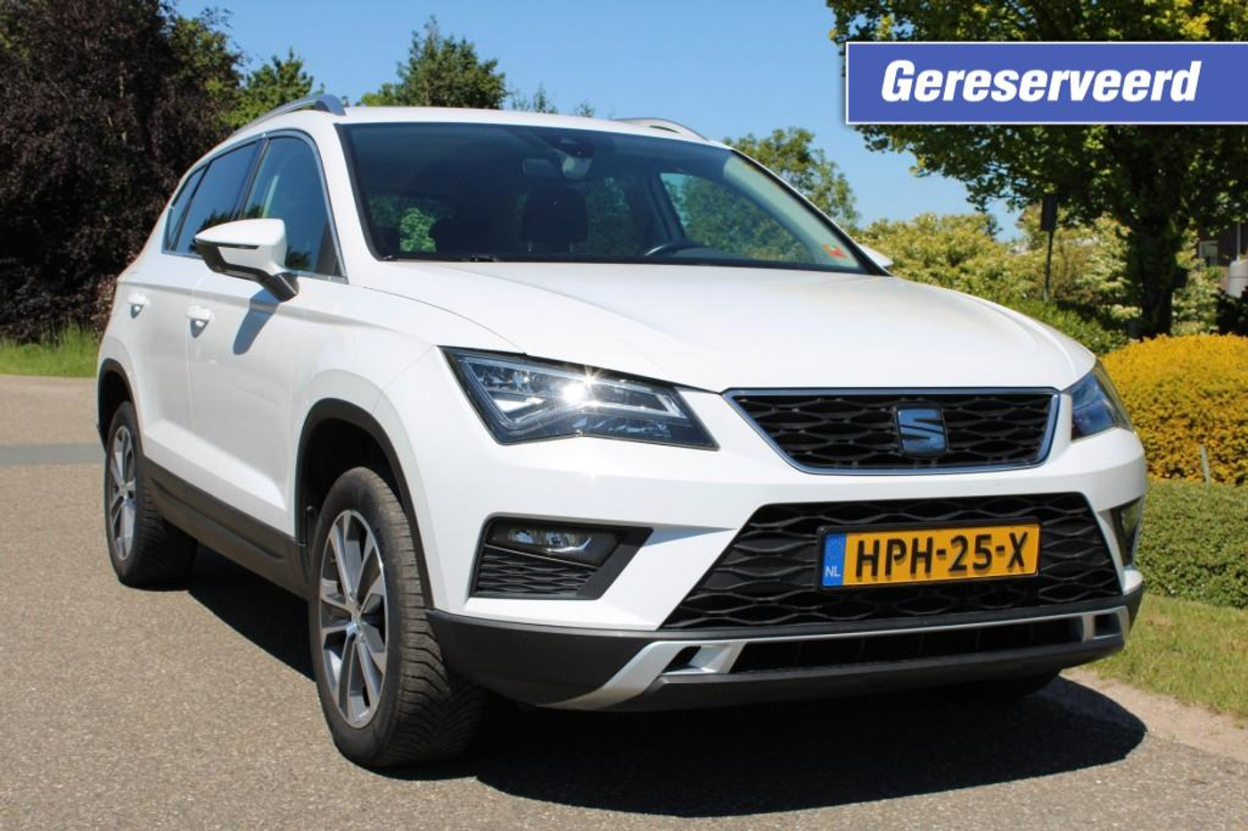 Seat Ateca 1.4 TSI 150pk Automaat Style ECC/ACC/Navi/Camera/Trekhaak/CarPlay 2017 - voorkant